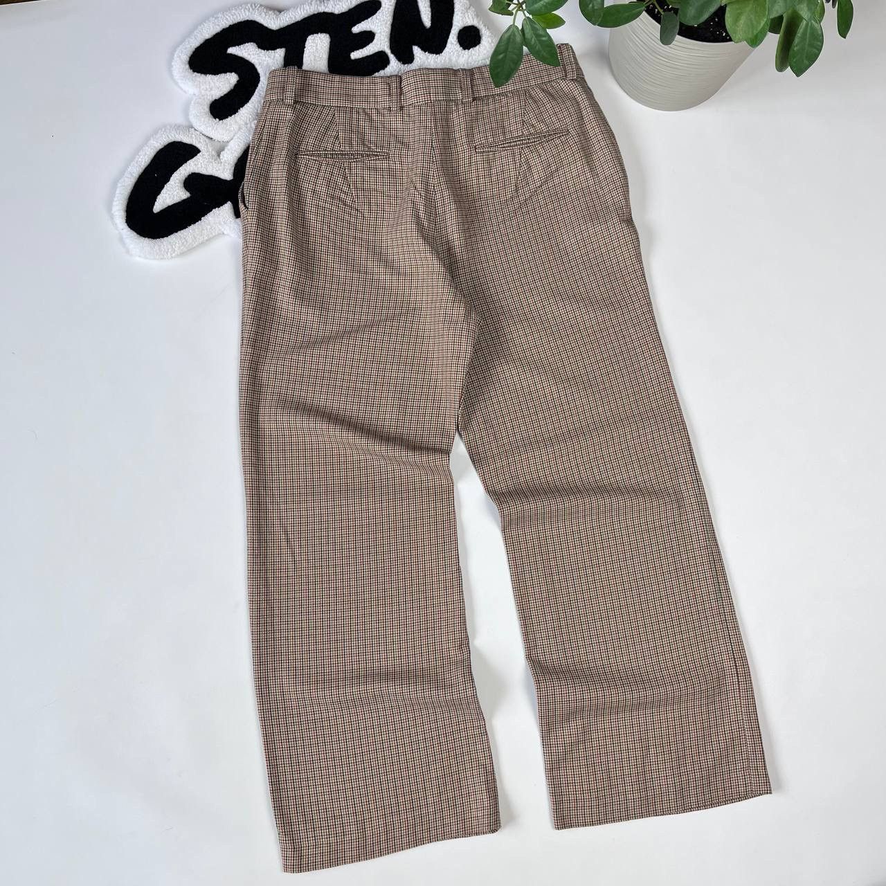 Vanessa Bruno × Vintage Vanessa Bruno Brown Pants Trousers Wool Blend High Waisted Size 28" / US 6 / IT 42 - 4 Thumbnail
