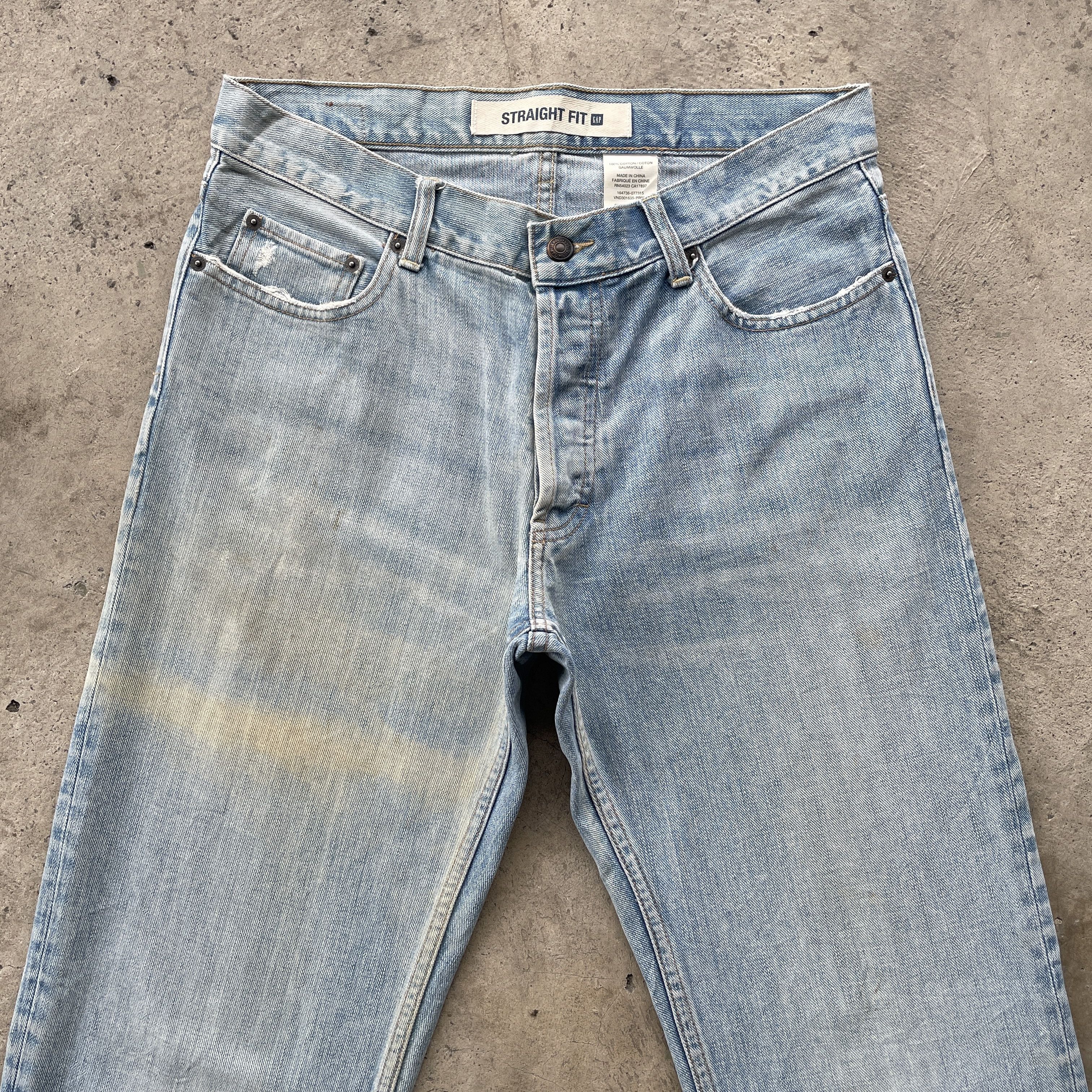 Gap × Jean W32x31.5💥 Vintage 1969 Gap Denim Faded Jeans Pants Size US 32 / EU 48 - 4 Thumbnail
