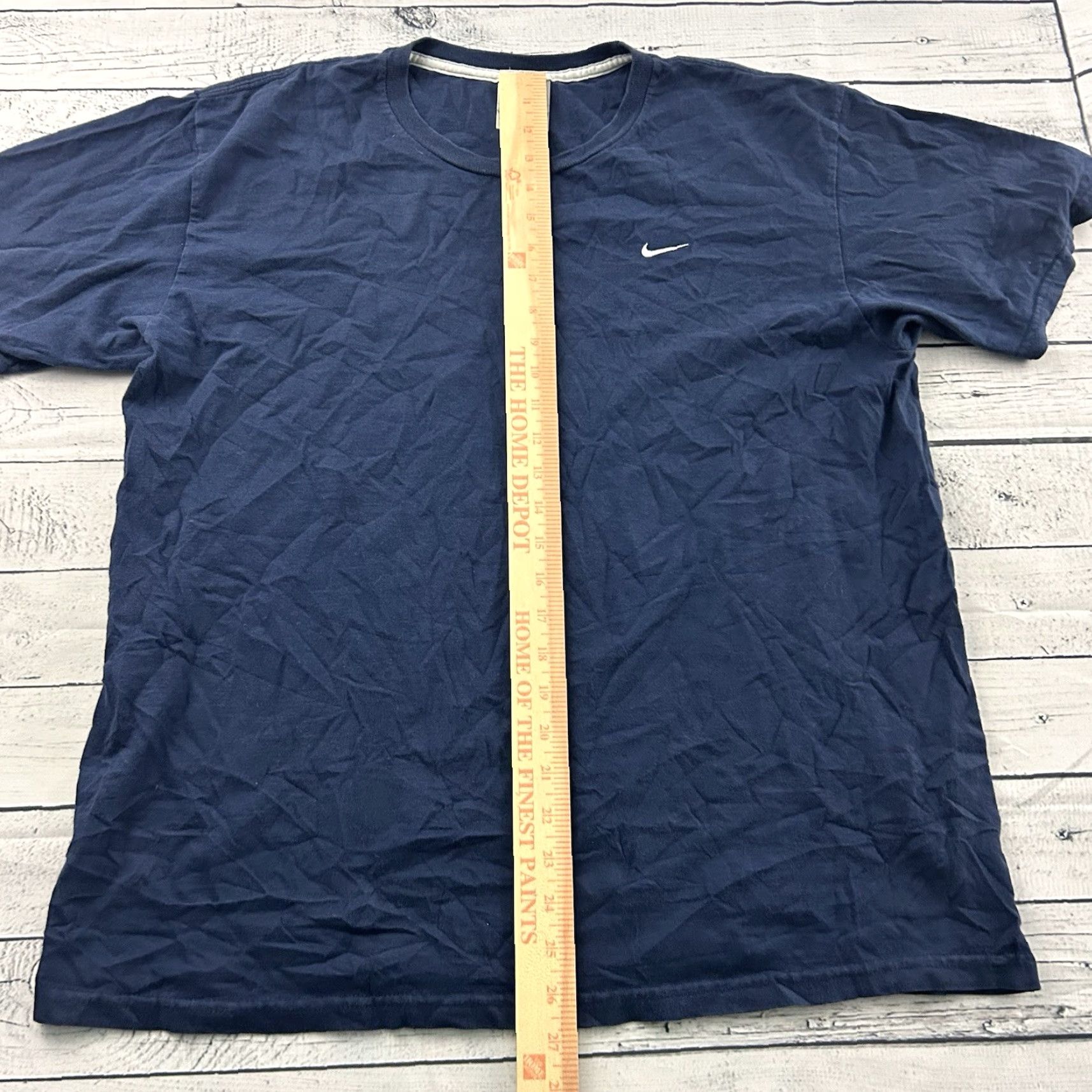 Nike Vintage Nike Short Sleeve T-Shirt Men L Blue Check Shirt Size US L / EU 52-54 / 3 - 4 Thumbnail