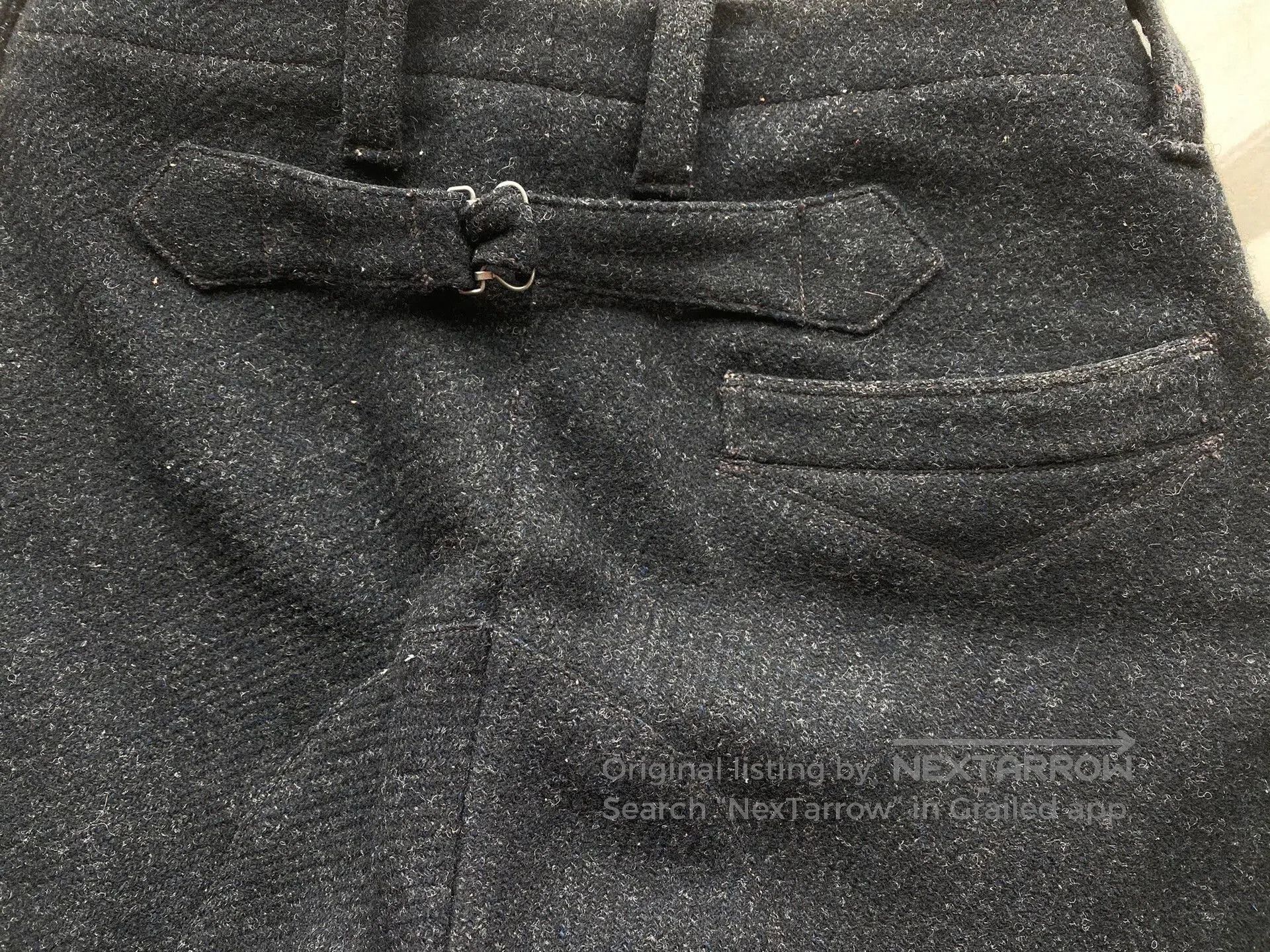 Freewheelers Stylish Black Wool Pants for Every Occasion. Size US 30 / EU 46 - 5 Thumbnail