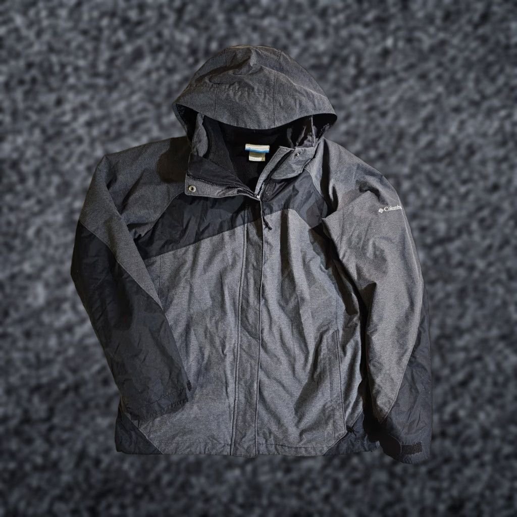Vintage VINTAGE Columbia 3-in-1 Sleet To Street Interchange Jacket Women's Large Gray Regular Size Jacket Size L / US 10 / IT 46 - 1 Thumbnail