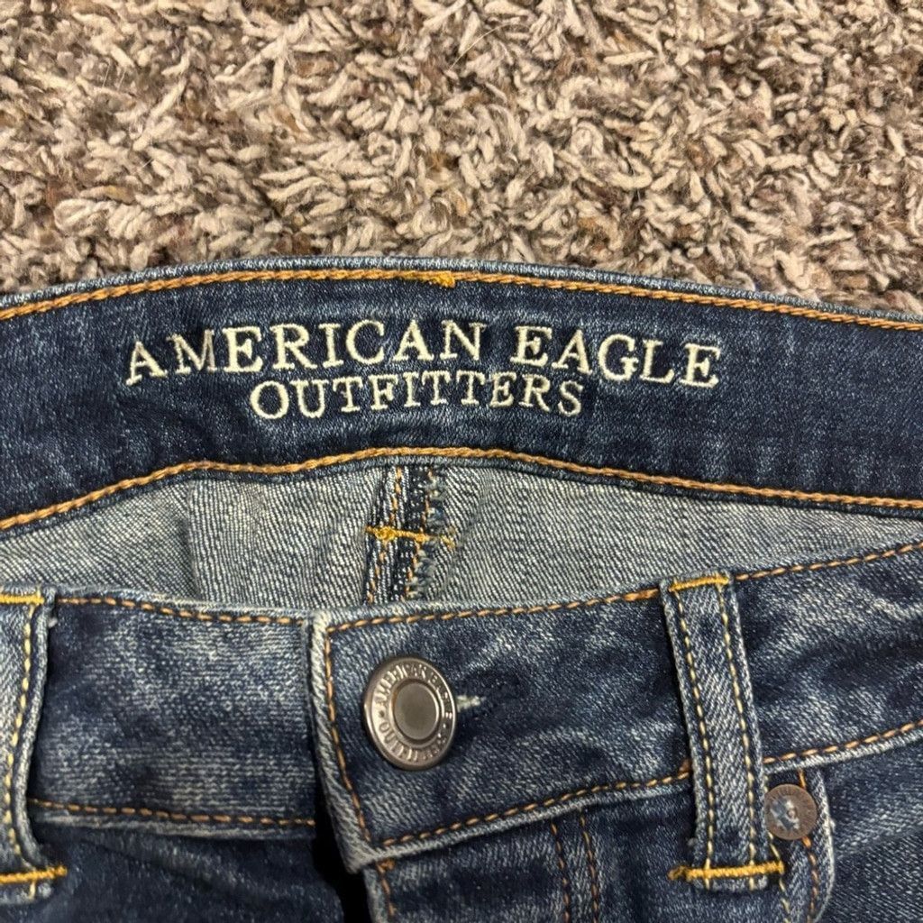 American Eagle Outfitters Women's American Eagle Boy Jean Blue Jeans Size 28" / US 6 / IT 42 - 4 Thumbnail
