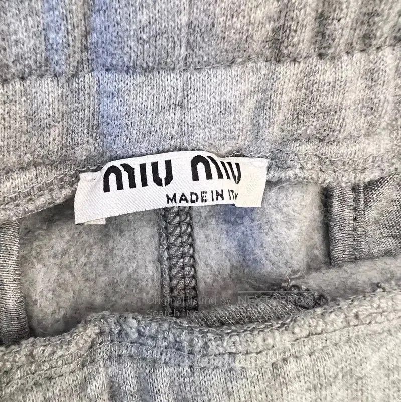 Miu Miu Miu Miu Gray Cotton Women's Shorts . Size 28" / US 6 / IT 42 - 3 Thumbnail