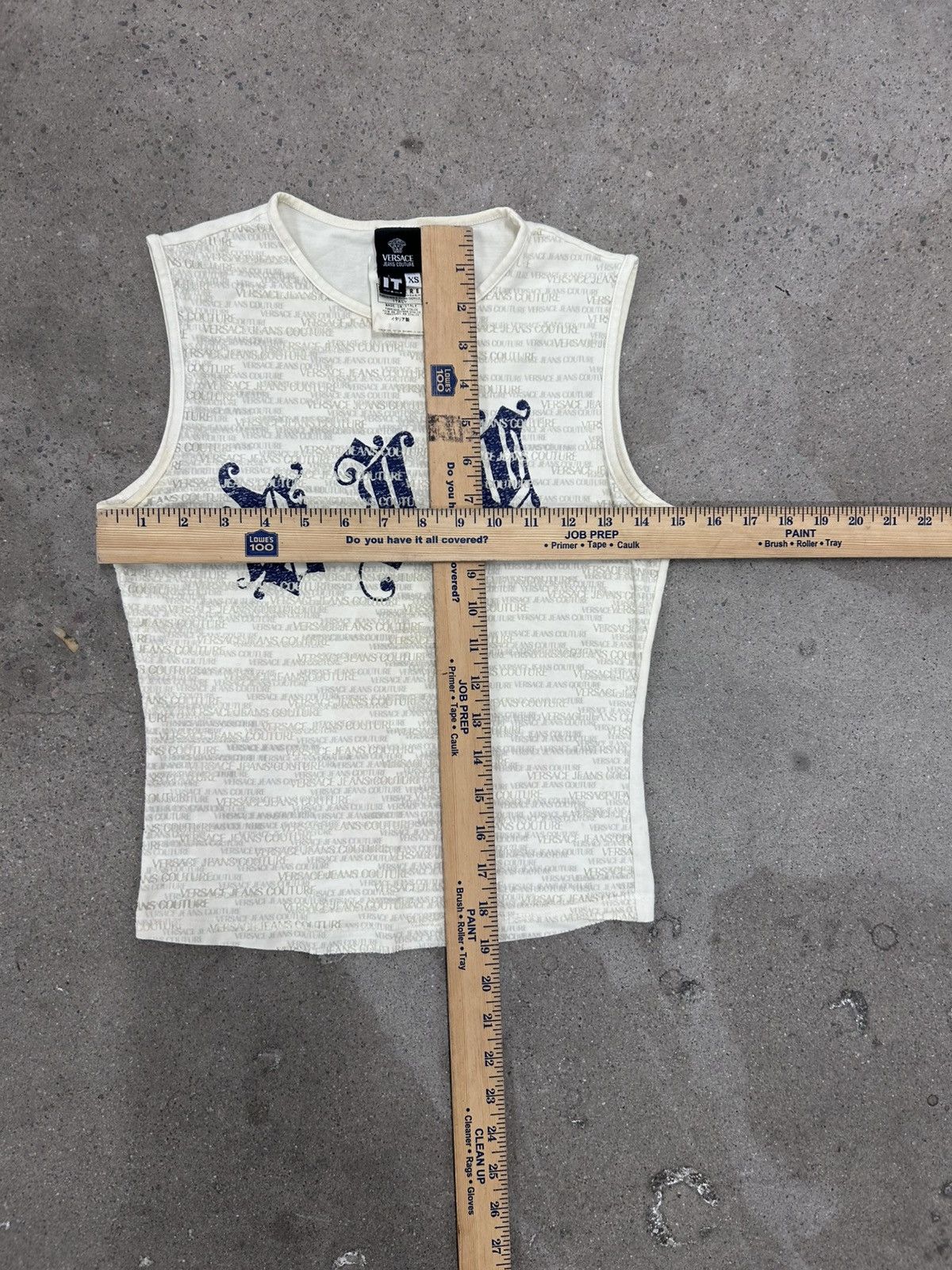 Versace Versace Grunge AOP Gothic Tank Top Size XS women Size XS / US 0-2 / IT 36-38 - 6 Thumbnail