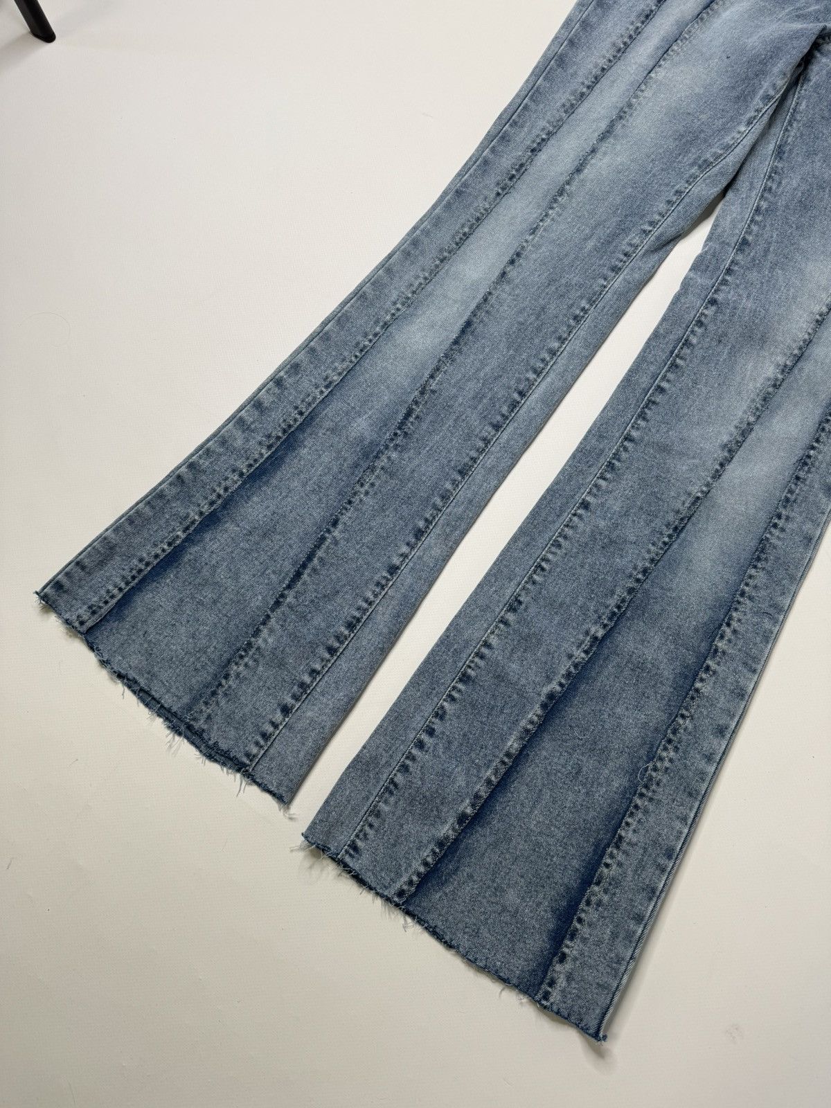 If Six Was Nine Vintage avant garde flared bootcut jeans belt if6was9 lgb Size 28" / US 6 / IT 42 - 3 Thumbnail