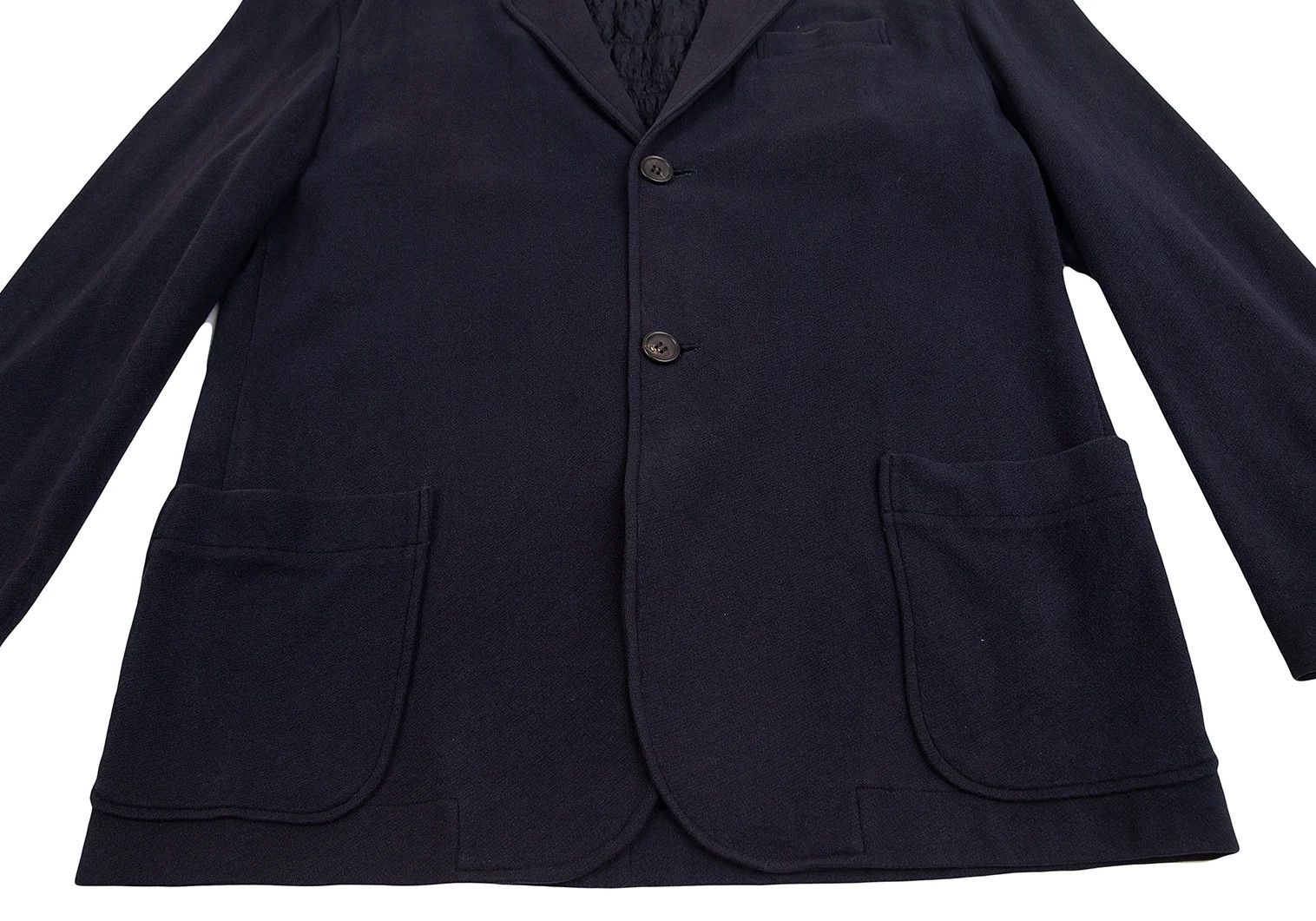 Yohji Yamamoto Yohji Yamamoto Back Shearing Gathered Double Jacket Size US M / EU 48-50 / 2 - 12 Thumbnail