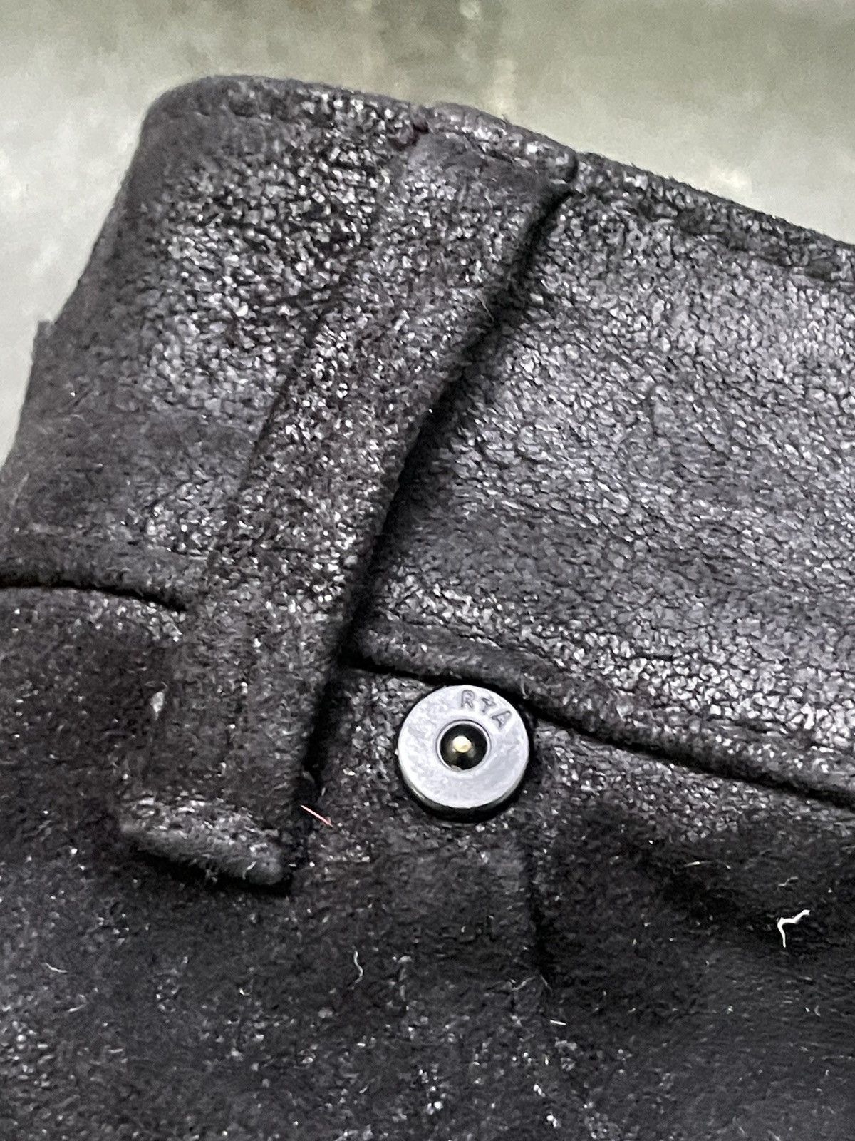 Rta Road To Awe R+ A Leather Pants Zipper Avant Garde Black RARE Size 28" / US 6 / IT 42 - 12 Thumbnail