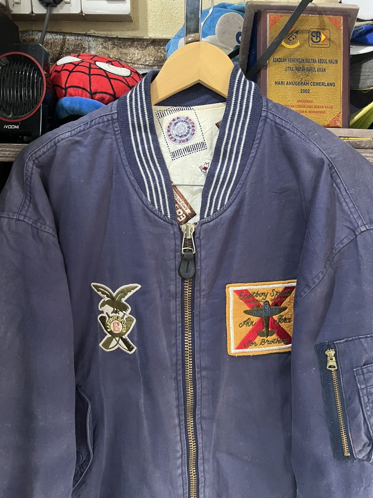 Japanese Brand 🔥Eastboy Sports Bomber Style Zipper Jacket Size US XL / EU 56 / 4 - 3 Thumbnail