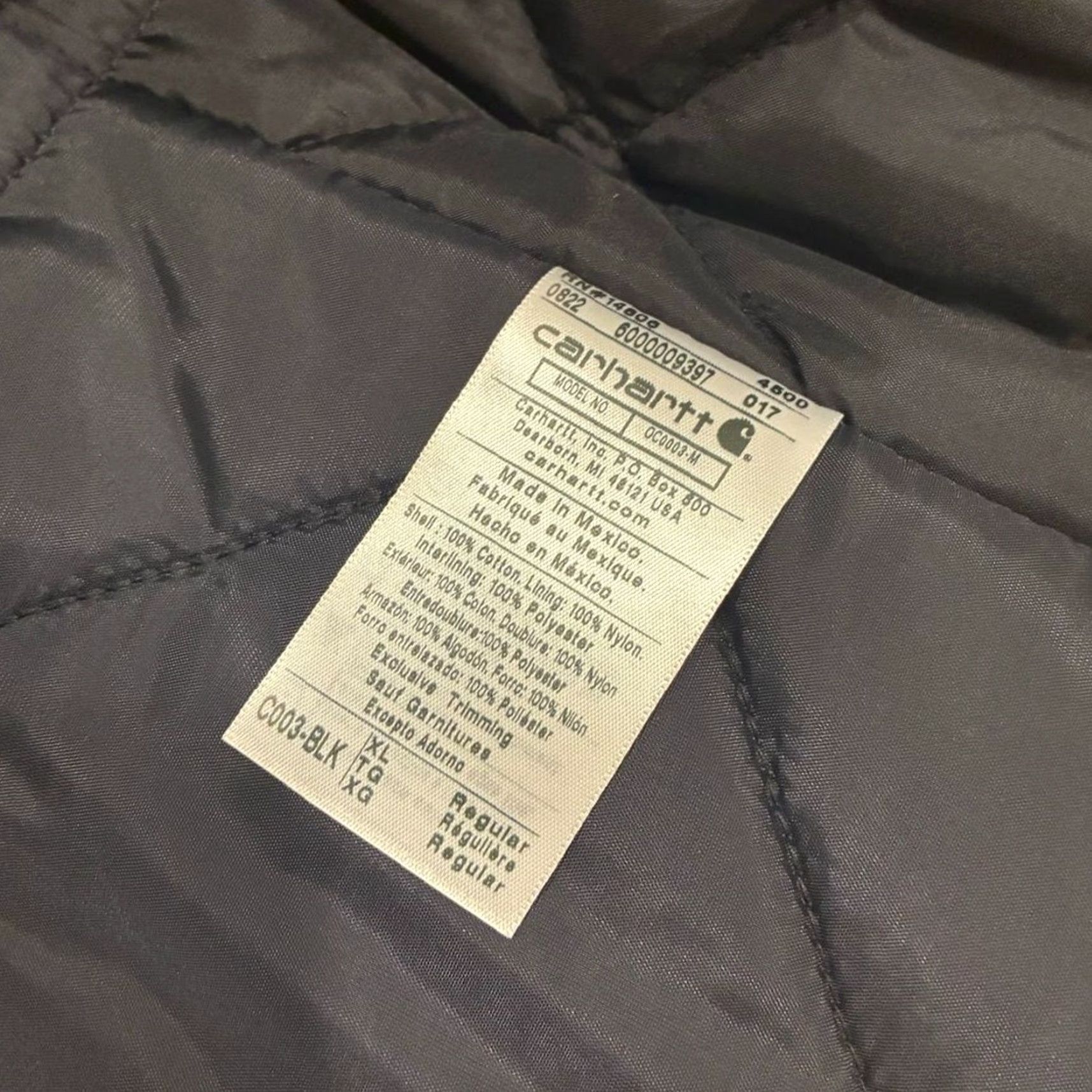 Carhartt NWT Carhartt Men’s Firm Duck Traditional Coat Loose Fit Black XL Jacket Men Overcoat Cotton Size US XL / EU 56 / 4 - 6 Thumbnail