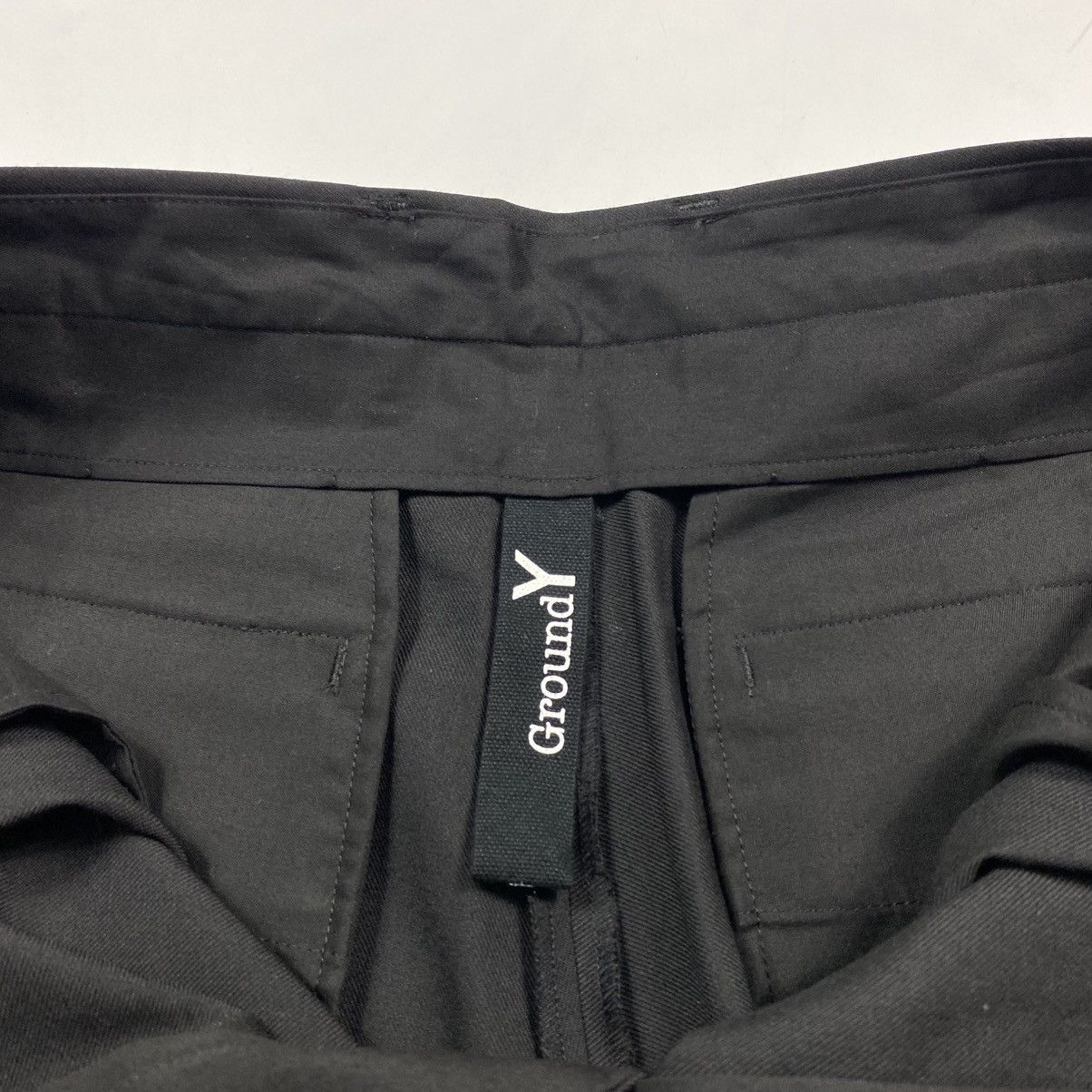 Ground Y Ground Y - Yohji Yamamoto - Pleated Gabardine Hem Zip Pants Size US 32 / EU 48 - 8 Thumbnail