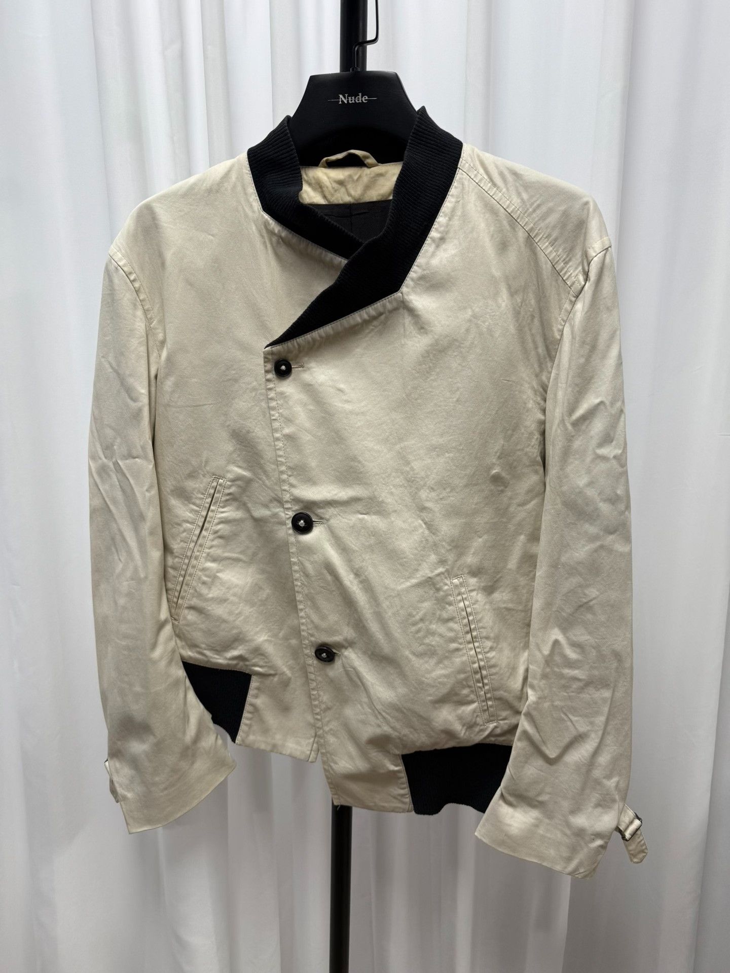 Ann Demeulemeester asymmetrical beige jacket size S Size US S / EU 44-46 / 1 - 1 Thumbnail