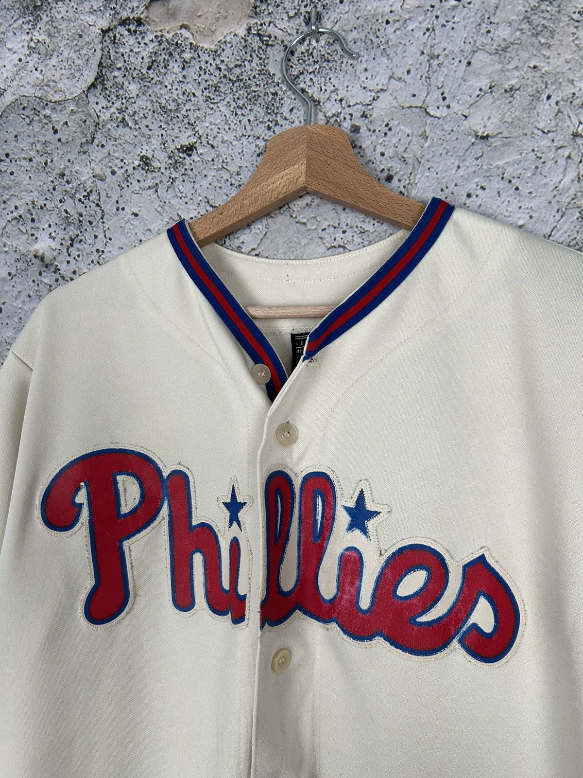 Majestic Vintage Philadelphia Phillies Utley MLB Baseball Jersey 90s Size US M / EU 48-50 / 2 - 4 Thumbnail