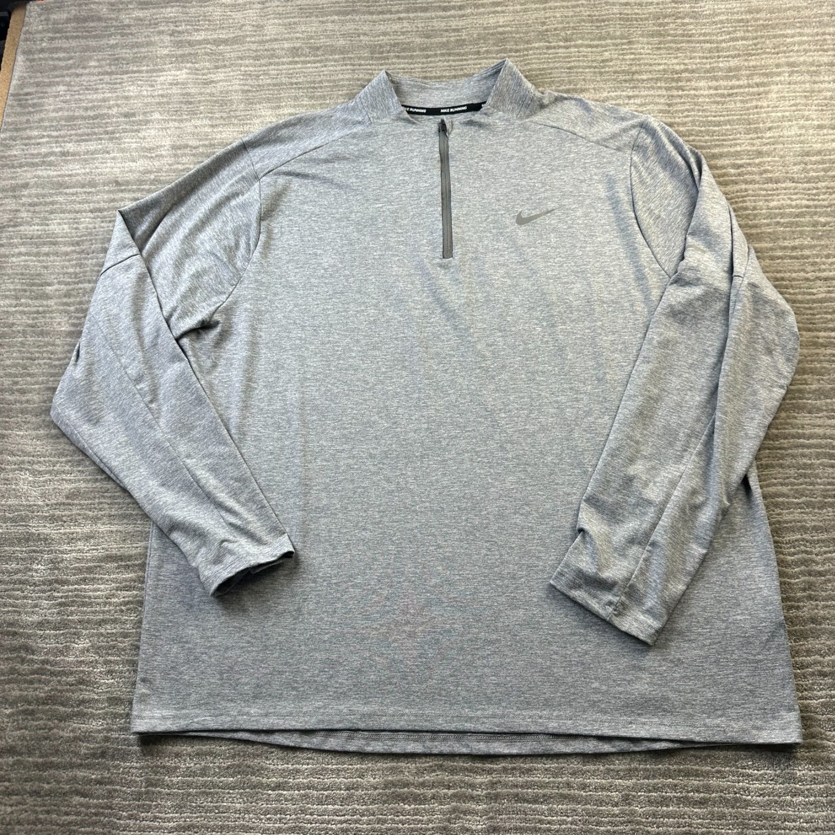 Nike Nike Sweater Mens Gray 2XL XXL Half Zip Dri Fit Element Running Marathon Size US XXL / EU 58 / 5 - 2 Thumbnail