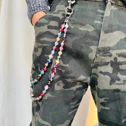 VIBE Punk Double-Layer Pants Chain Colorful Bead Size ONE SIZE - 5 Thumbnail