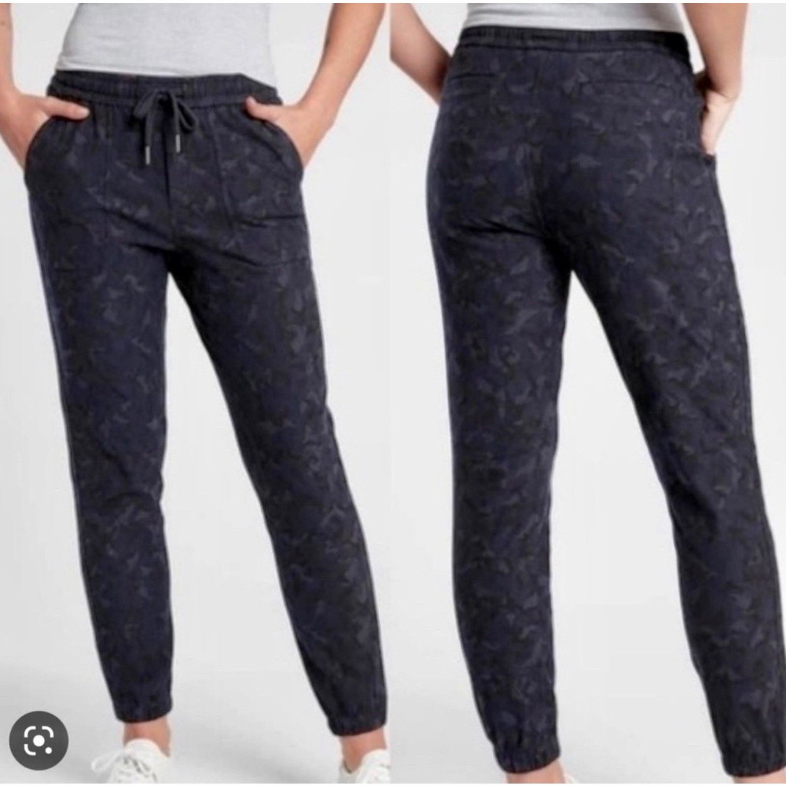 Athleta Athleta Falleon Size 2 Camo Print Joggers Women's Black Gray Size 26" / US 2 / IT 38 - 1 Thumbnail