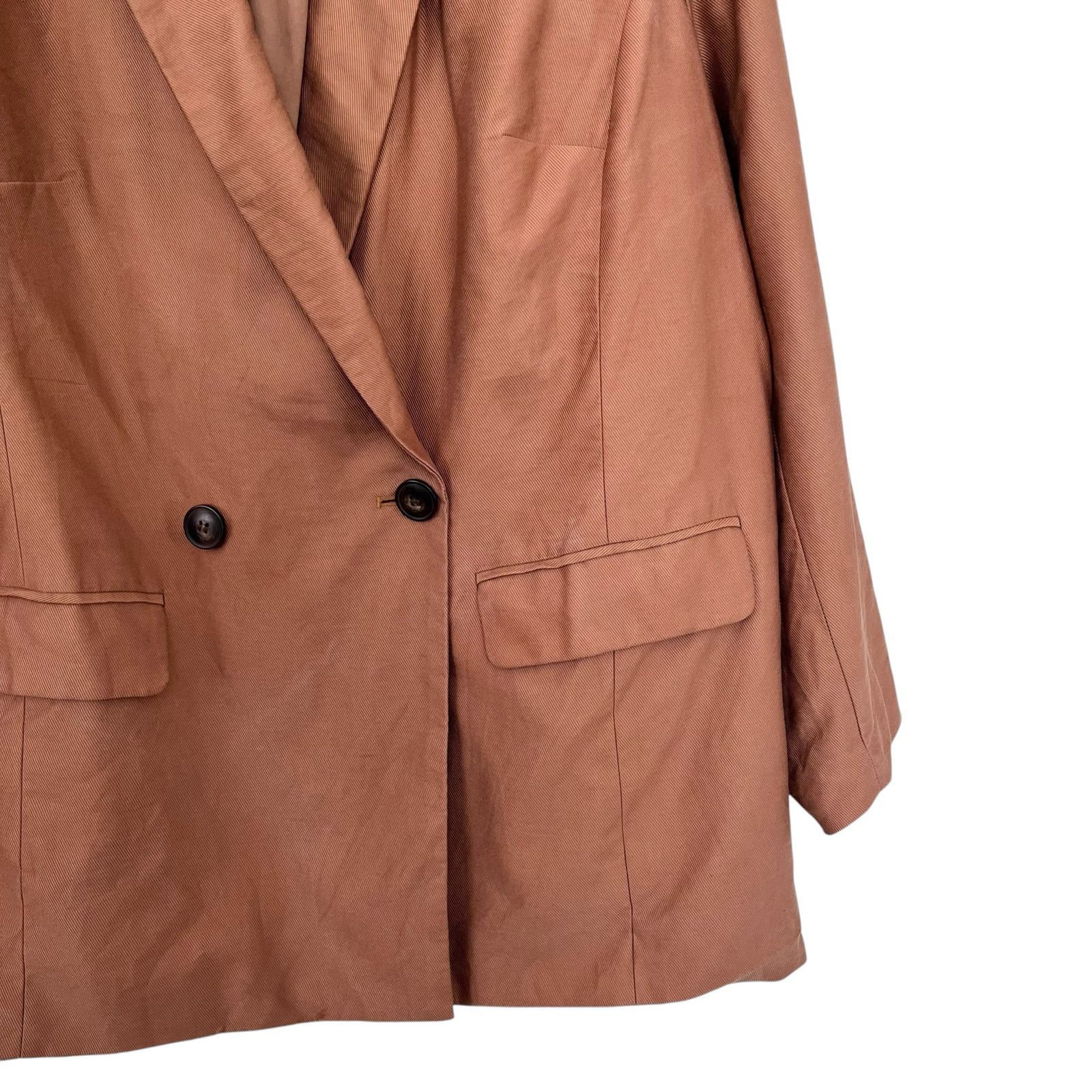 Madewell Madewell Caldwell Double Breasted Brown Blazer Jacket Size XL / US 12-14 / IT 48-50 - 3 Thumbnail