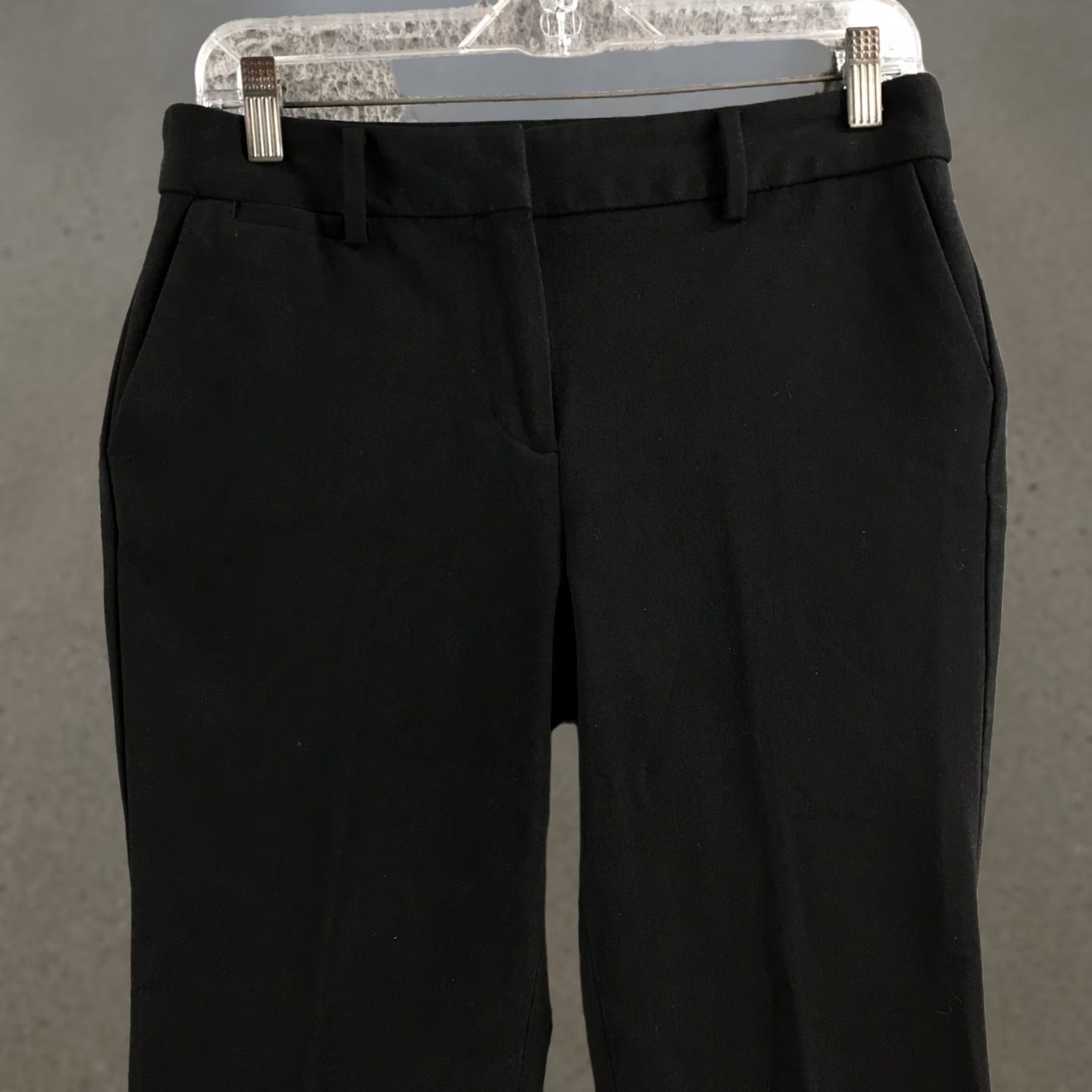 Talbots Talbots Dress Pants Womens 6P Black Straight Leg Trouser Zip Fly Work Slacks Size 28" / US 6 / IT 42 - 1 Thumbnail