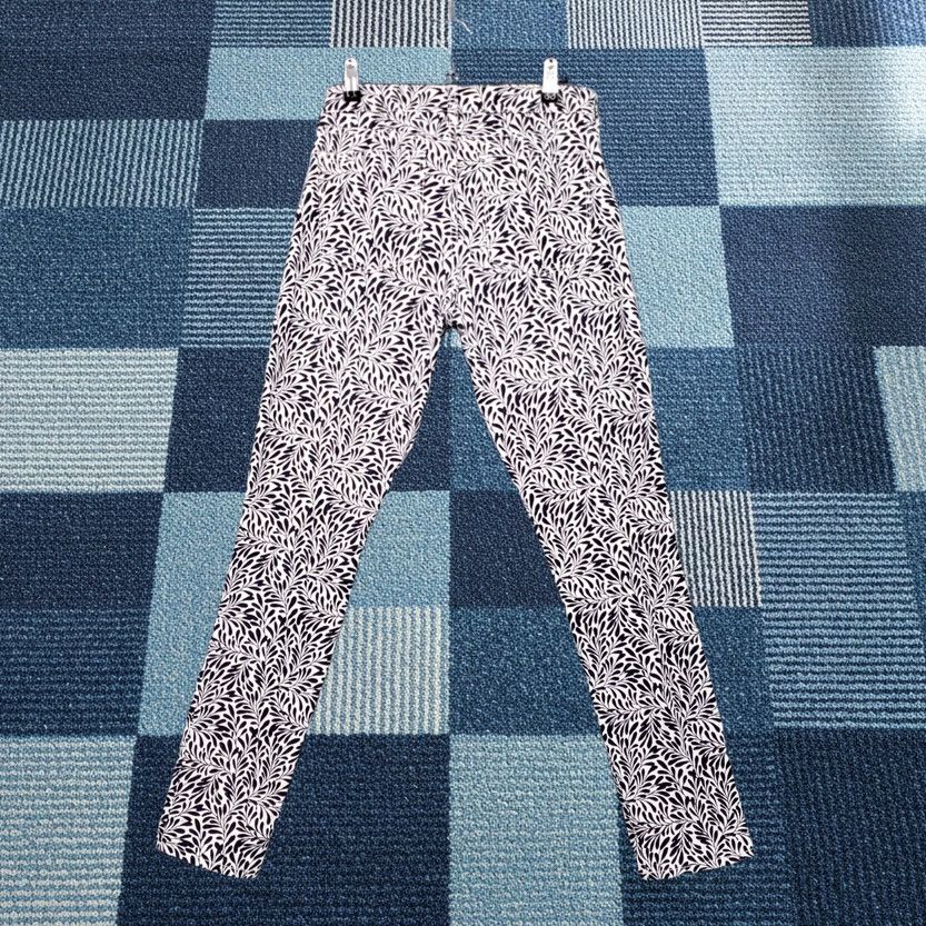 J.Crew J.CREW Pants Womens 29 Blue Mid Rise Slim Toothpick Floral Ankle Stretch Trouser Size 29" - 1 Thumbnail