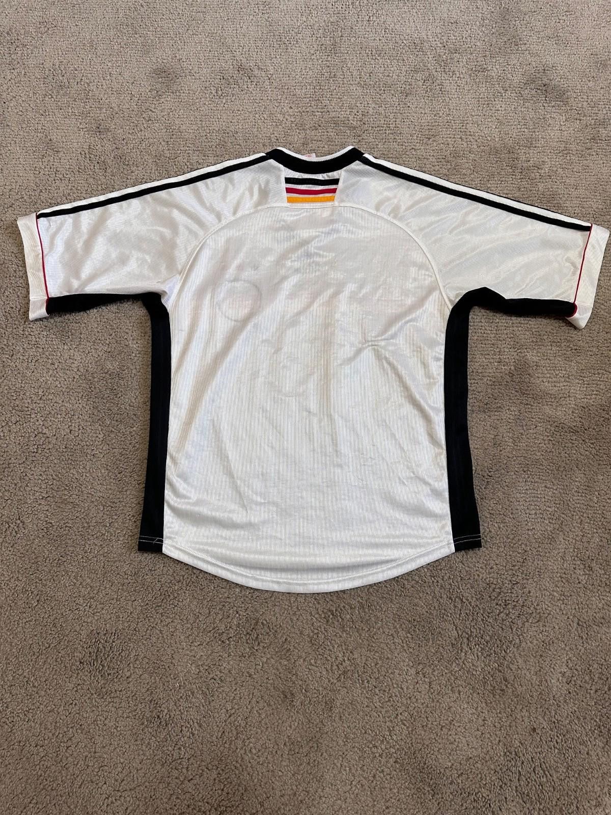 Adidas 1998/1999 FOOTBALL GERMANY SHIRT ADIDAS JERSEY VINTAGE SZ M Size US M / EU 48-50 / 2 - 6 Thumbnail