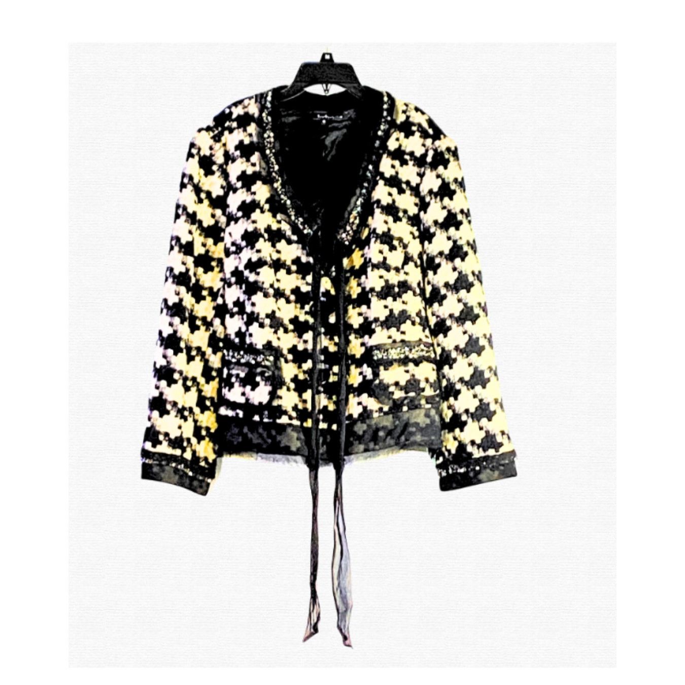 Other ECI New York Houndstooth Jacket Size XXL / US 16-18 / IT 52-54 - 5 Thumbnail