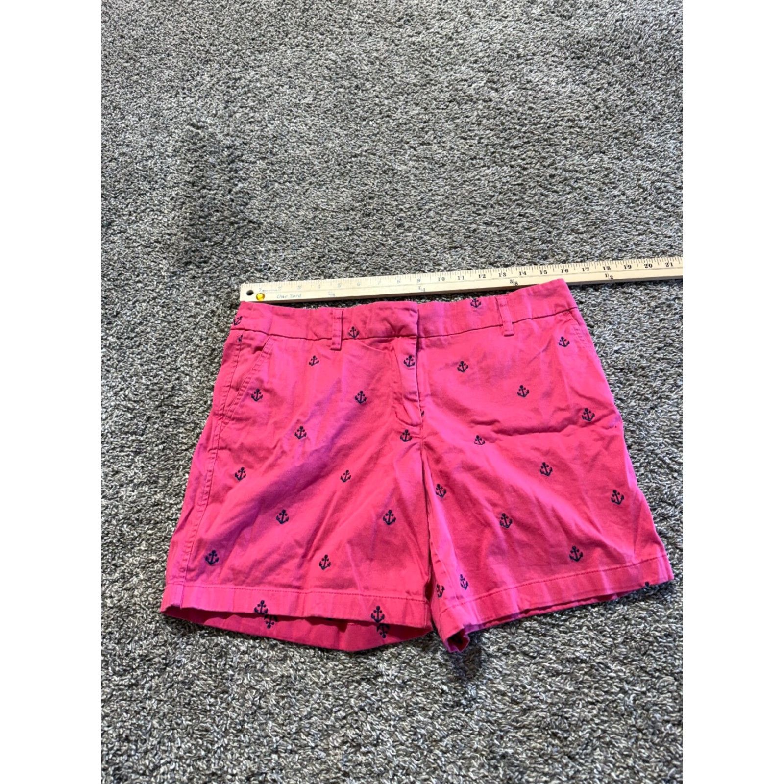 Vintage Cambridge Women’s Shorts Size 8 Pink Anchor Cotton Blend Ocean Chino - 2039 Size 30" / US 8 / IT 44 - 4 Thumbnail