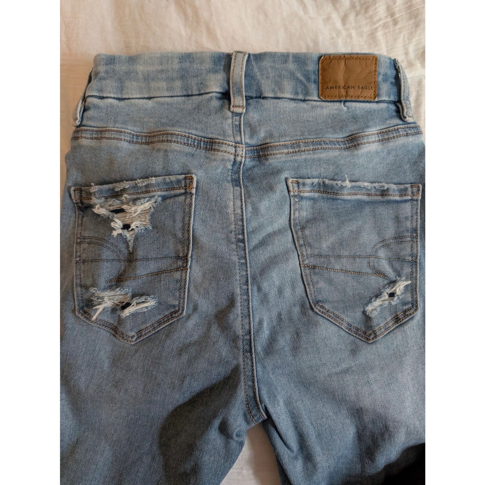 American Eagle Outfitters American Eagle Next Level Stretch Ripped Jeans – Women’s XS Size 24" / US 00 / IT 34 - 4 Thumbnail