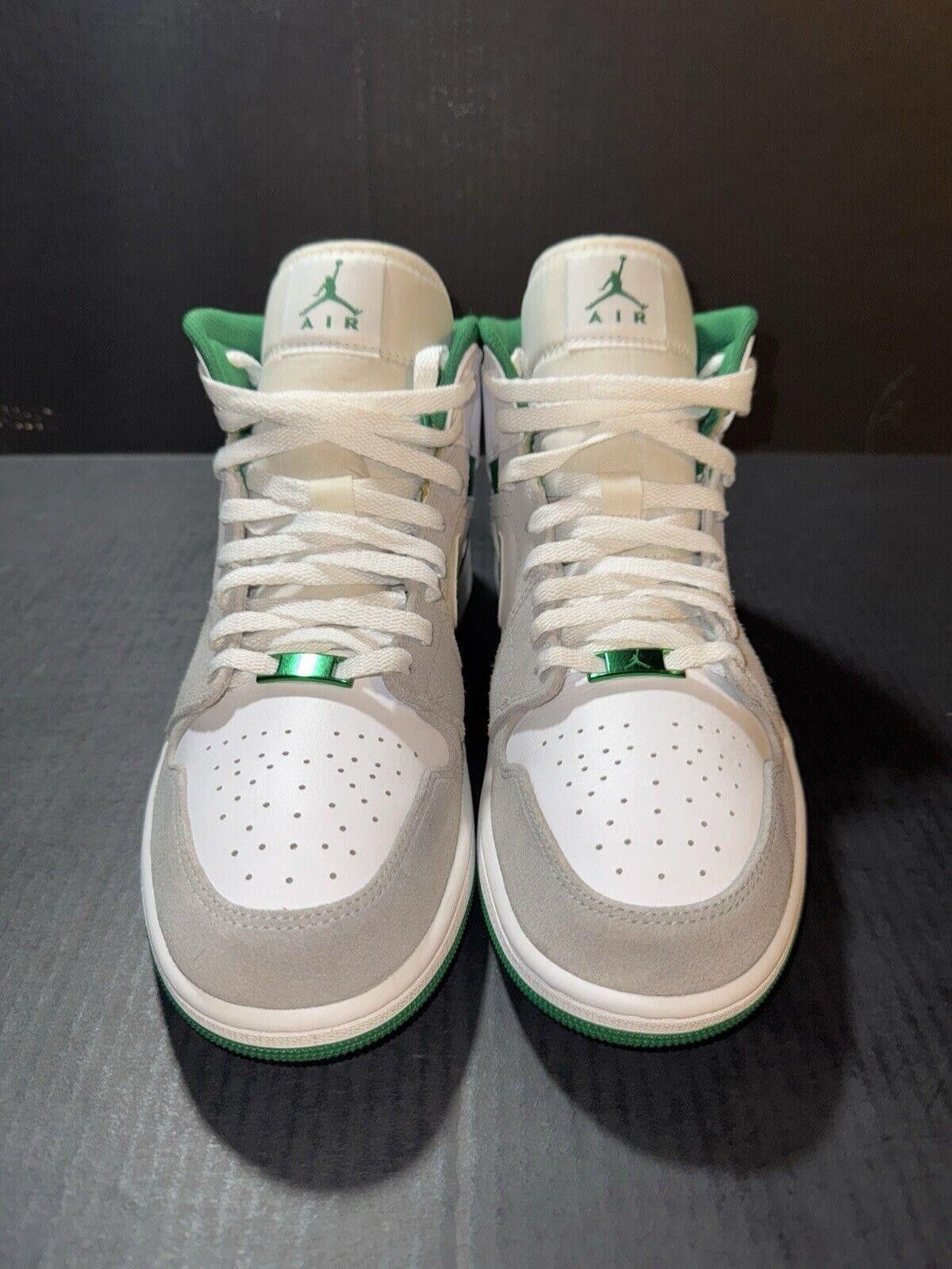 Jordan Brand Nike Air Jordan 1 Mid SE Grey Pine Green DC7294-103 - Sz 10 Size US 10 / EU 43 - 3 Thumbnail