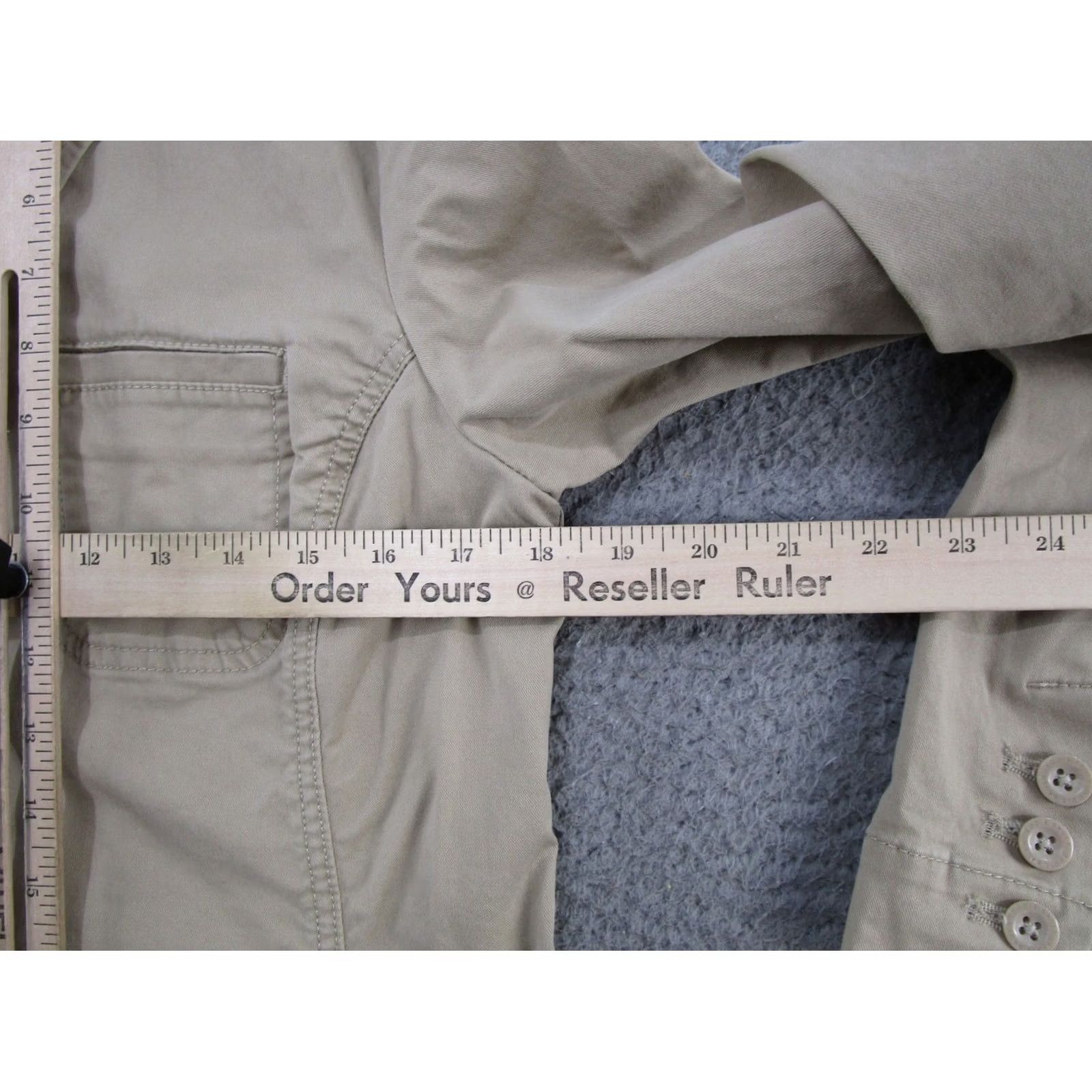 Eddie Bauer Eddie Bauer Jacket Button Up Khaki Beige Women 8 Pockets Casual Fall Spring Shirt/Hoodie (adjusted to fit rules) Size M / US 6-8 / IT 42-44 - 5 Thumbnail