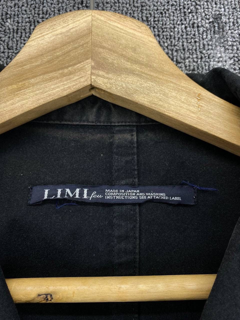 Yohji Yamamoto Vintage Yohji Yamamoto Limi Feu Coat Black Jacket Size S / US 4 / IT 40 - 7 Thumbnail