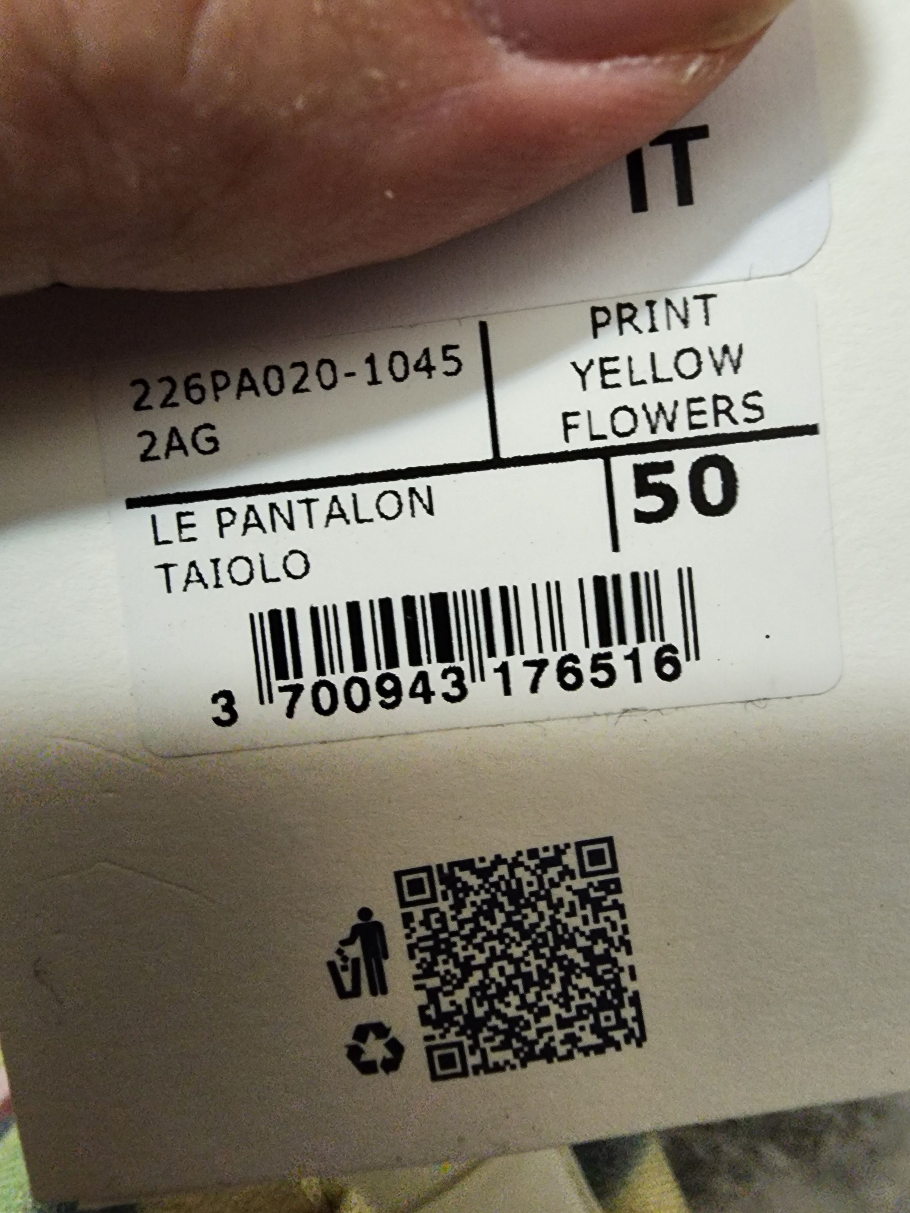 Jacquemus Le Papier 'Le Pantalon Taiolo' Floral Pants Size US 34 / EU 50 - 9 Thumbnail