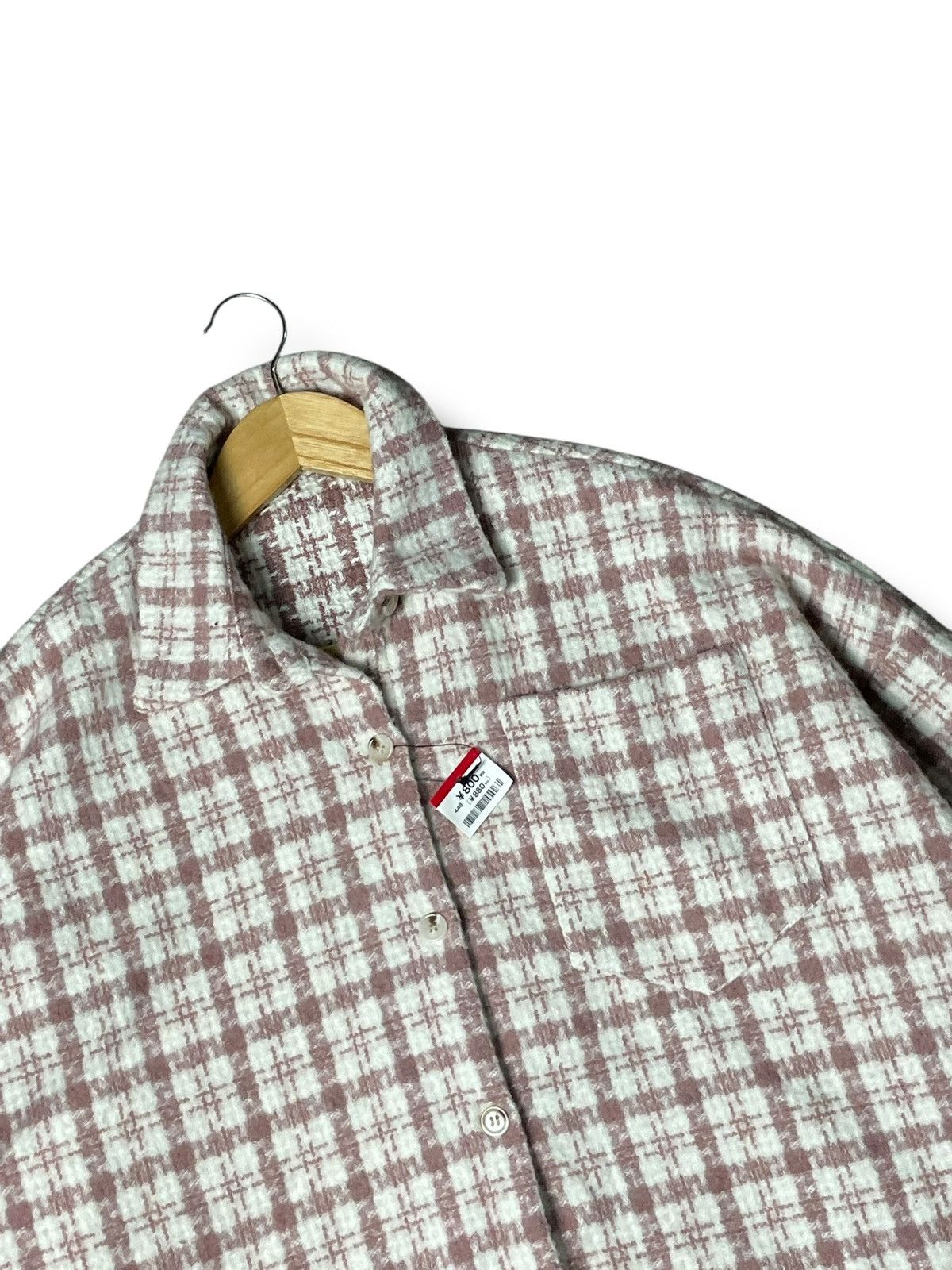 Japanese Brand × Vintage GRL Japanese Brand Plaid Wool Button Up Shirt (84) Size US L / EU 52-54 / 3 - 2 Thumbnail