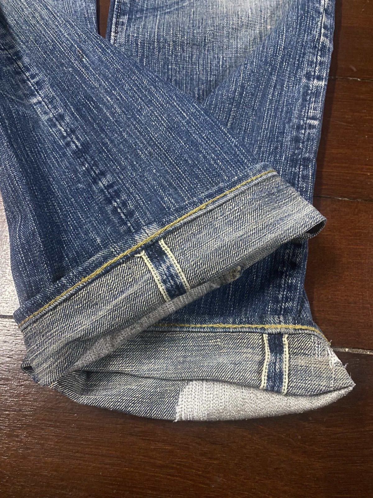 Sugar Cane Rare vintage SUGAR CANE OKINAWA JEAN distressed rework boro Size US 31 - 22 Thumbnail