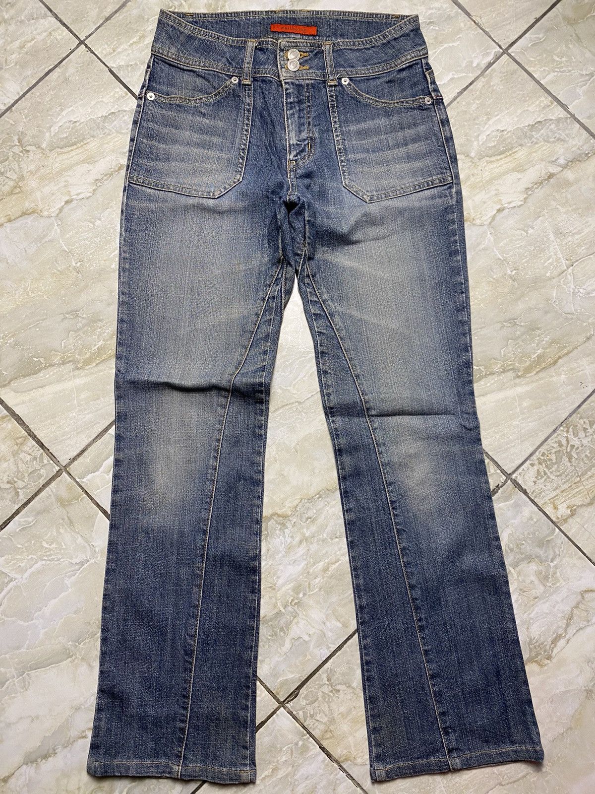 Japanese Brand Wellbeing Vintage Japanese Flare Jeans Size 28" / US 6 / IT 42 - 2 Thumbnail