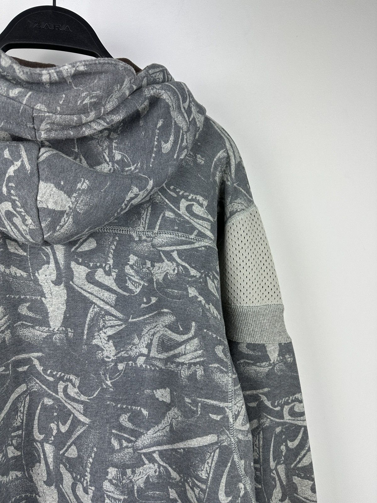 Nike × Vintage Vintage Y2K Nike Baggy Multilogo Zip Up Hoodie Size US L / EU 52-54 / 3 - 17 Thumbnail