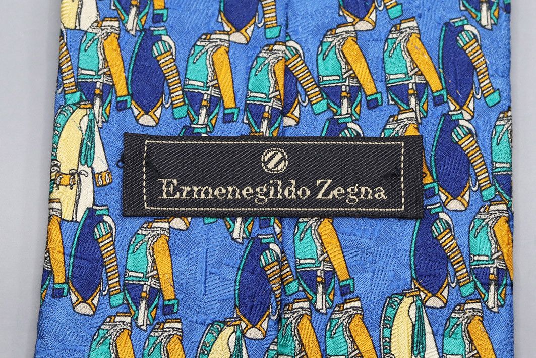Ermenegildo Zegna Vintage Ermenegildo Zegna Abstract Print Tie Size ONE SIZE - 4 Thumbnail