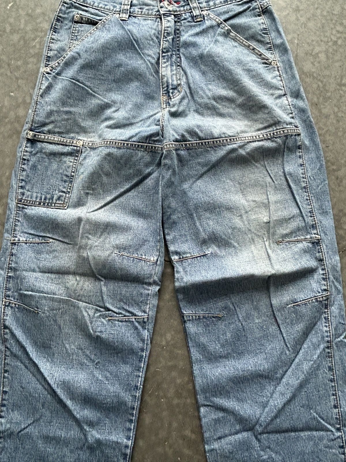 Arizona Jean Co. Vintage Y2K Baggy Utility Denim Jeans 34x34 Skater Style Size US 34 / EU 50 - 2 Thumbnail