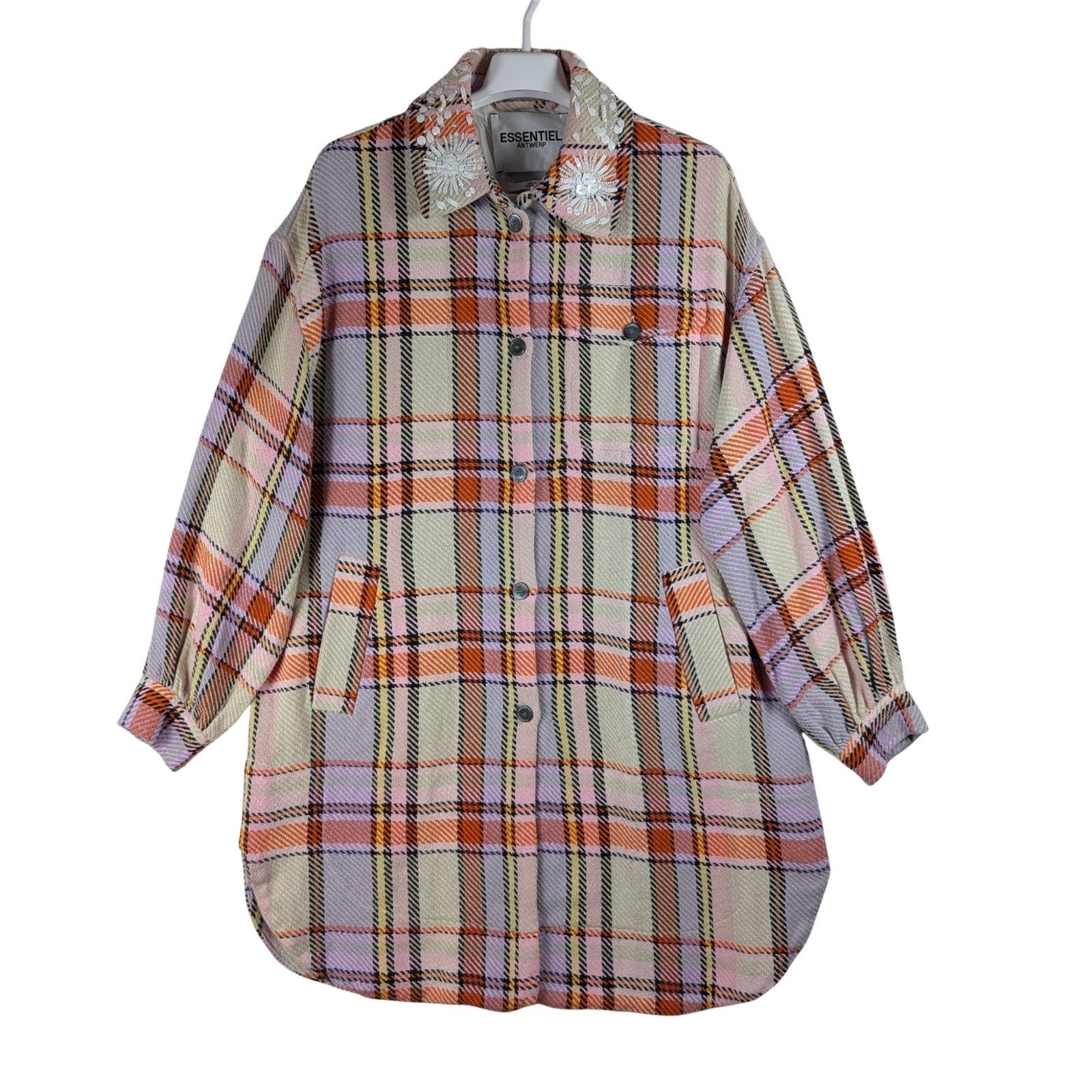 Unknown London Essentiel Antwerp Revolve Boozy Oversized Shirt Jacket Size S / US 4 / IT 40 - 1 Thumbnail