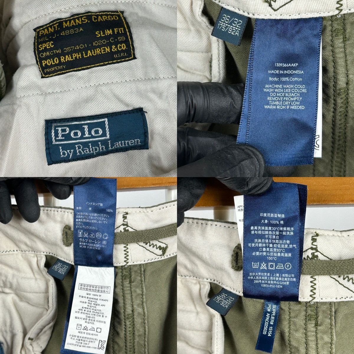 Japanese Brand Vintage Polo Ralph Lauren Cargo Tactical Multi Pockets Pants Size US 36 / EU 52 - 22 Thumbnail