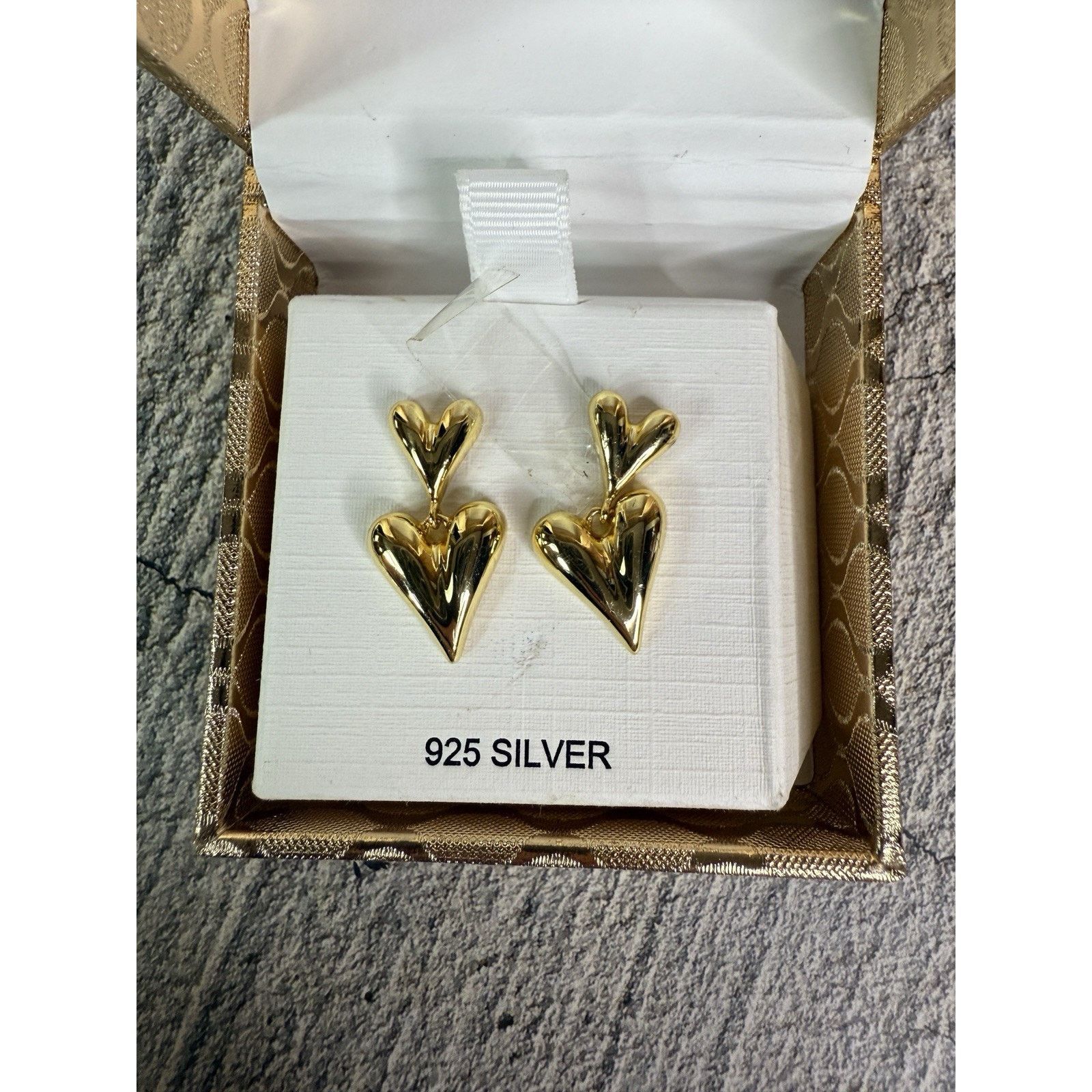 Rachel Zoe NEW IN BOX Rachel Zoe 925 Silver Vermeil Heart Earrings Size ONE SIZE - 5 Thumbnail