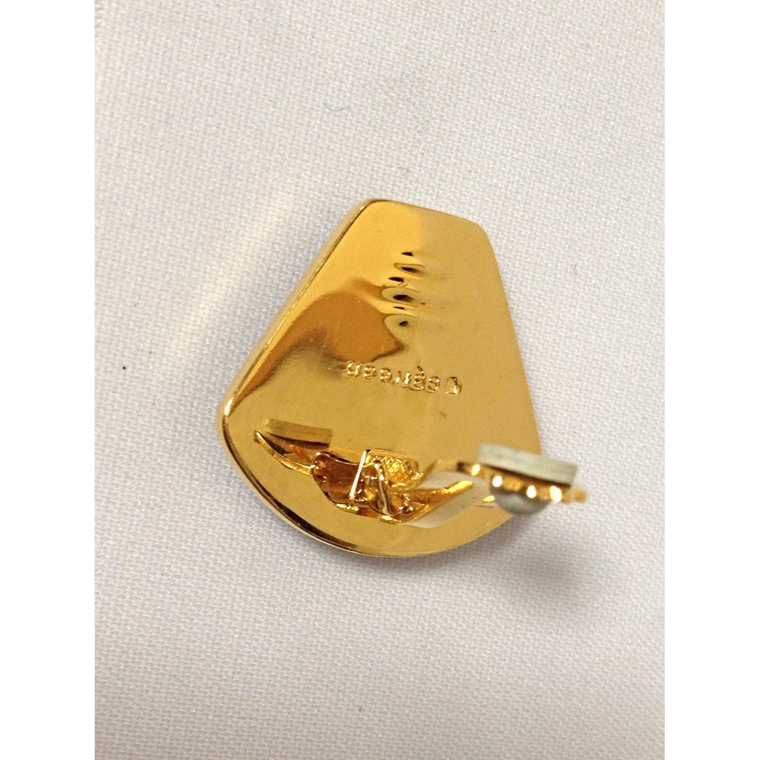 Hermes MINT. Vintage Hermes cloisonne golden earrings with tiger Size ONE SIZE - 3 Thumbnail