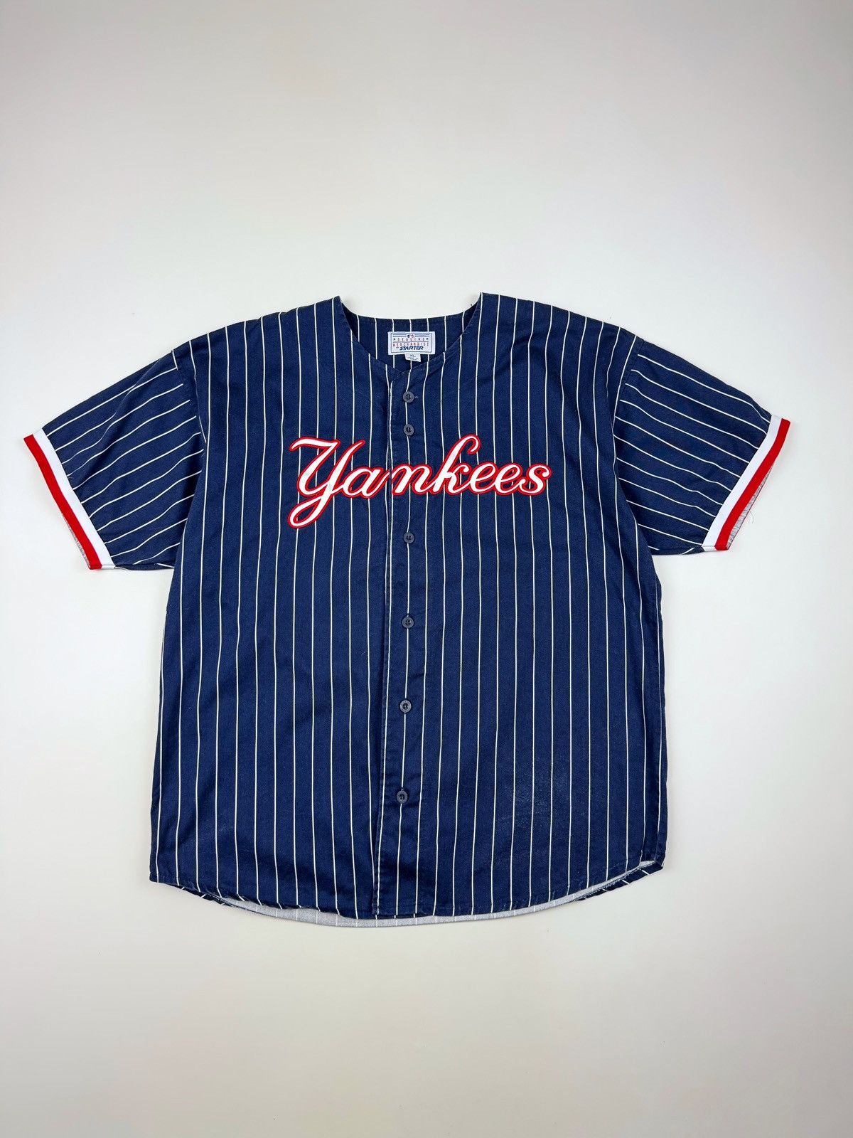 Vintage MLB New York Yankees Baseball Striped Jersey