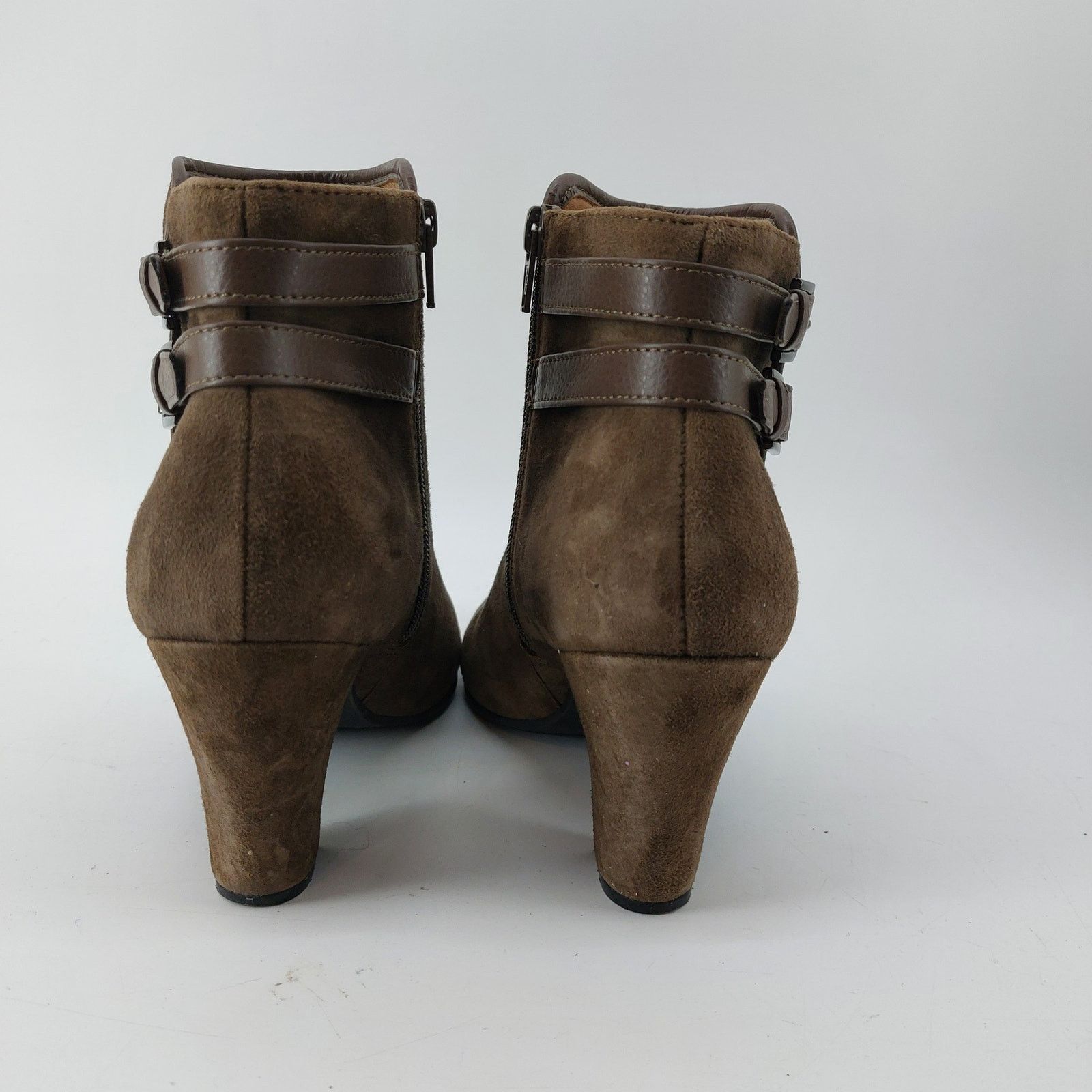 Other Sofft Womens Booties Suede Ankle Brown Heel Zipper 8.5M Size US 8.5 / EU 41-42 - 5 Thumbnail