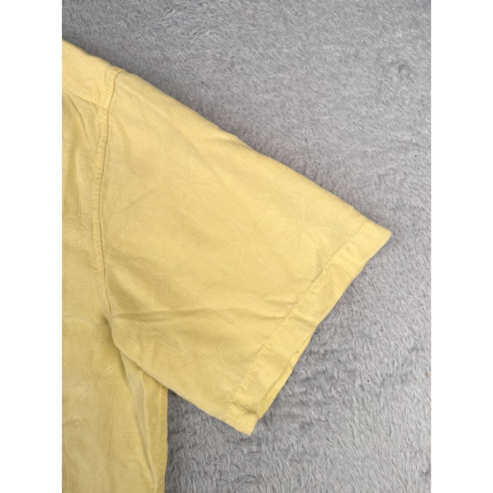 Jos. A. Bank Jos. A. Bank Shirt Men Large Yellow Embroidered Palm Tree 100% Silk Hawaiian Size US L / EU 52-54 / 3 - 2 Thumbnail