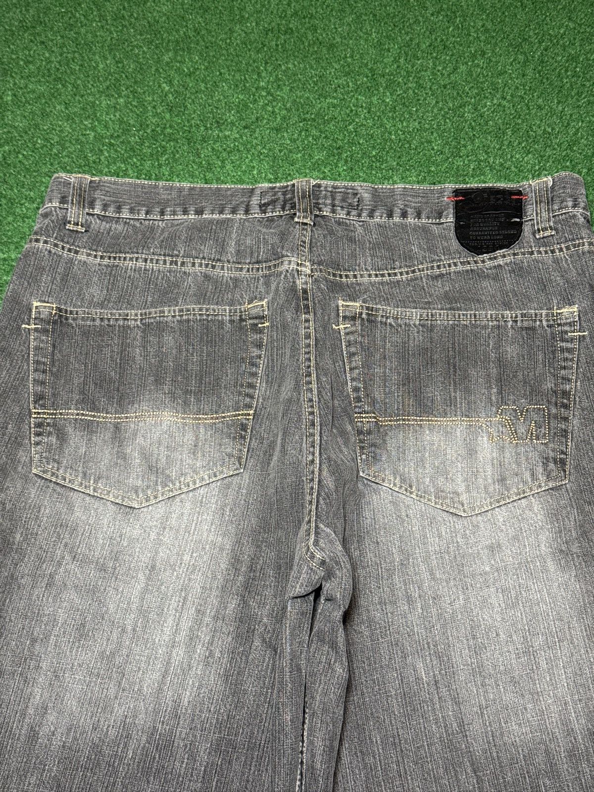 Mecca Mecca Baggy Black Jorts 40 Denim 16” Hip Hop Grunge Shorts Size US 40 / EU 56 - 2 Thumbnail