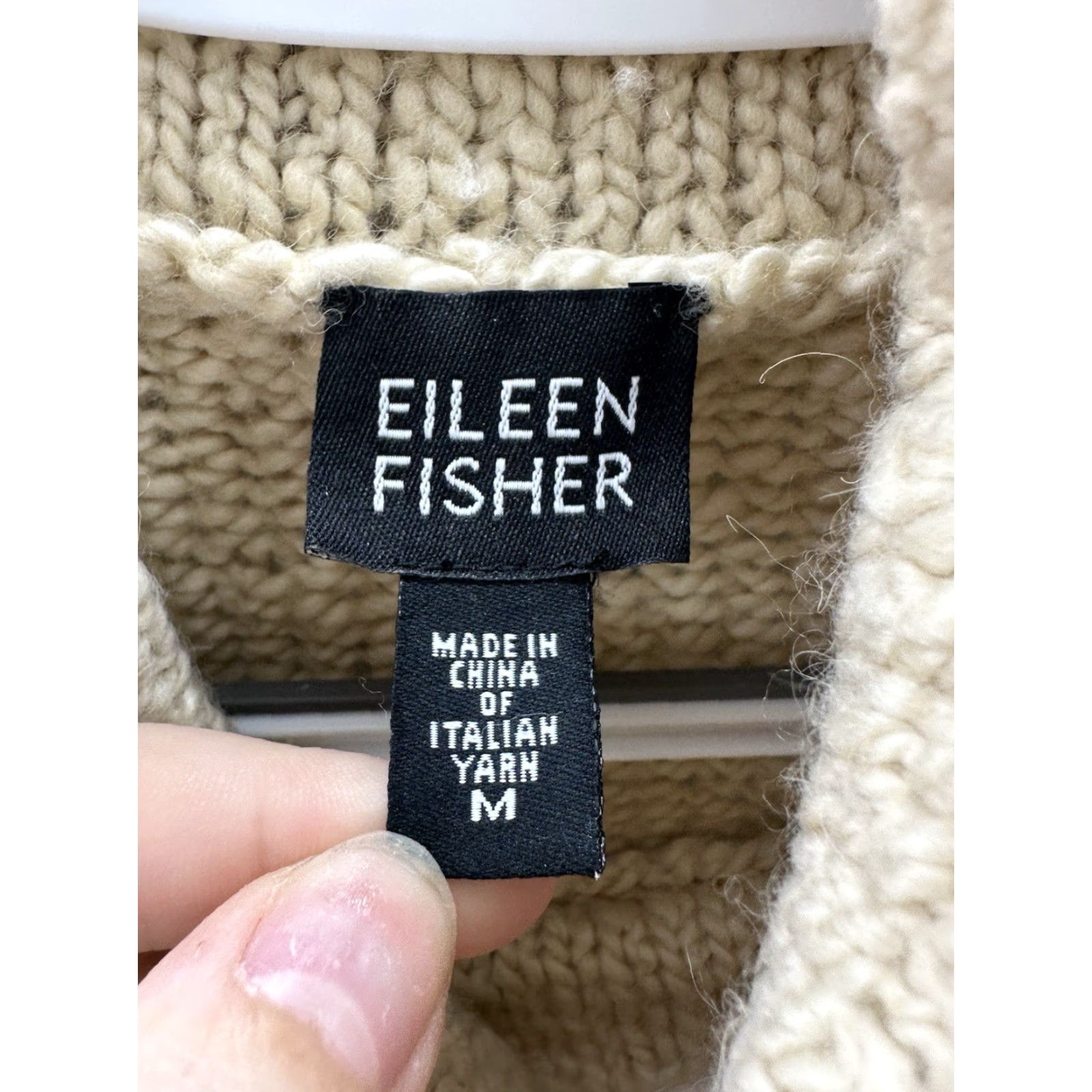 Eileen Fisher Eileen Fisher Womens Sweater Medium Tan Pullover Cowl Neck Merino Wool Camel Size M / US 6-8 / IT 42-44 - 4 Thumbnail