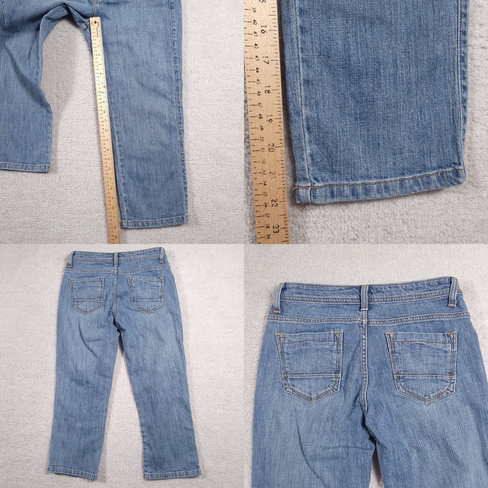 Lee Lee Capri Jeans Women's 4 Medium Denim Low Rise Stretch Crop Size 27" / US 4 / IT 40 - 8 Thumbnail