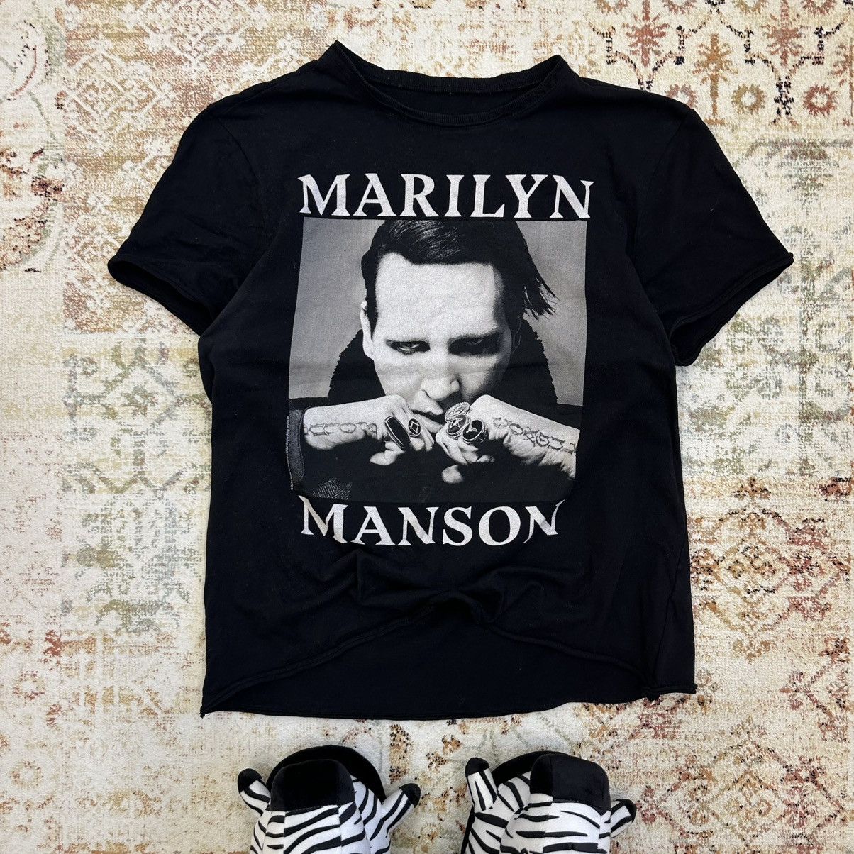 Amplified × Band Tees × Vintage Vintage Adult” Marilyn Manson” T-shirts Big Logo Band Rock Size US L / EU 52-54 / 3 - 1 Thumbnail