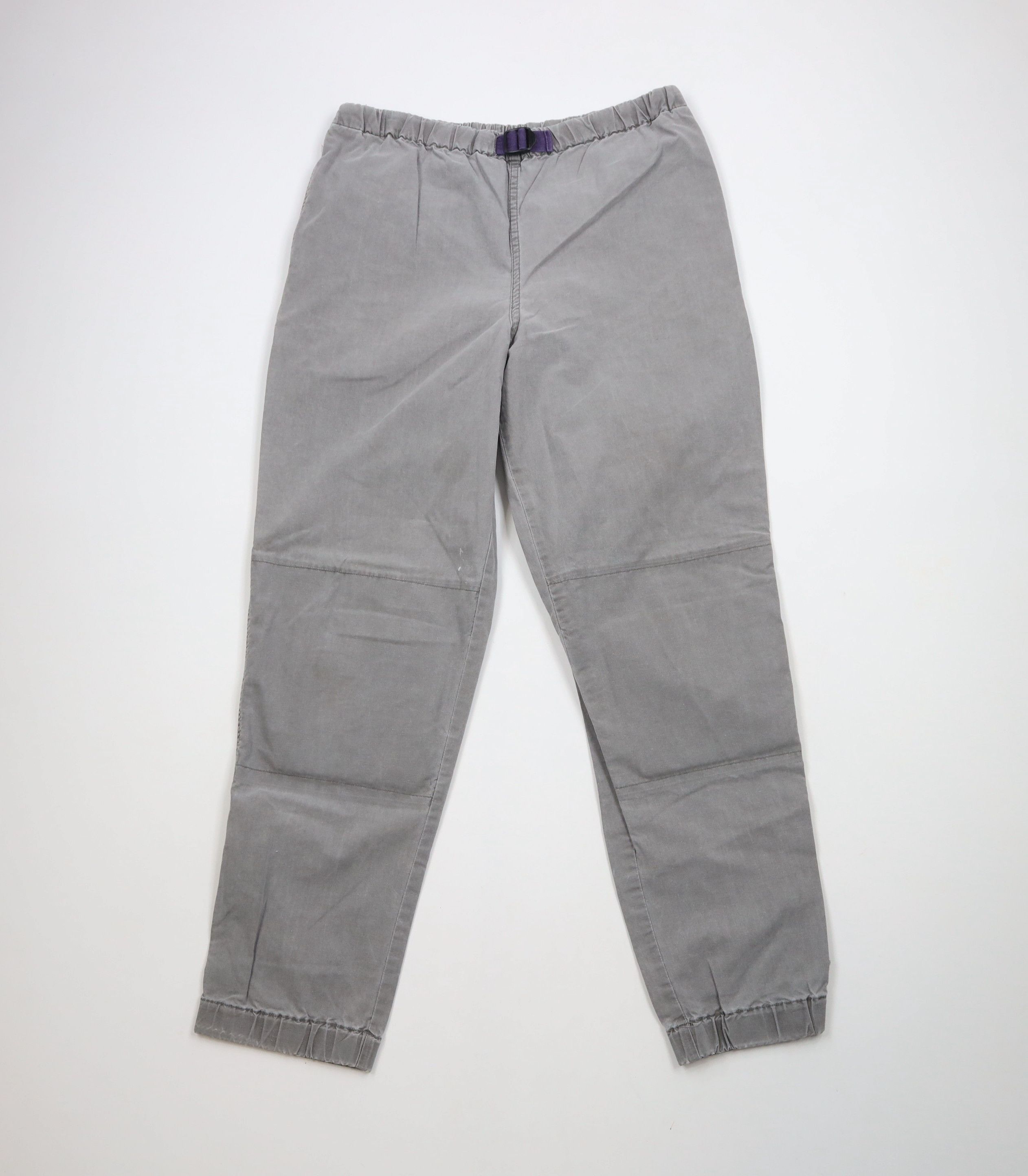 Vintage Vintage 90s Streetwear Stonewash Belted Joggers Pants Gray Size US 36 / EU 52 - 1 Thumbnail