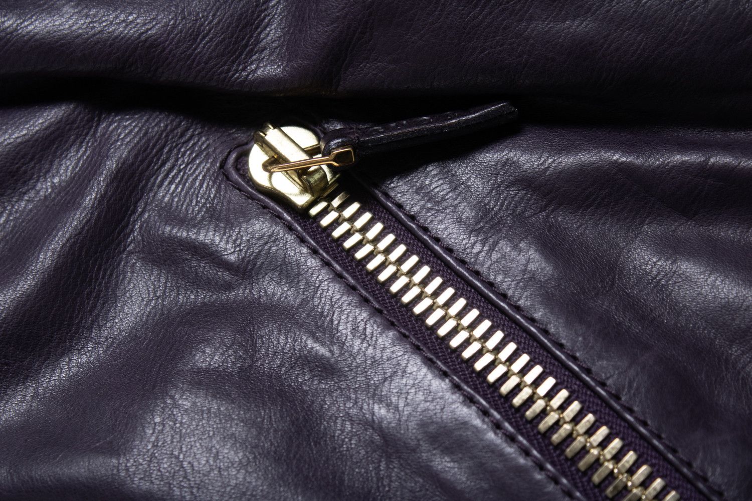 Gucci Gucci, Purple leather biker jacket Size XS / US 0-2 / IT 36-38 - 5 Thumbnail