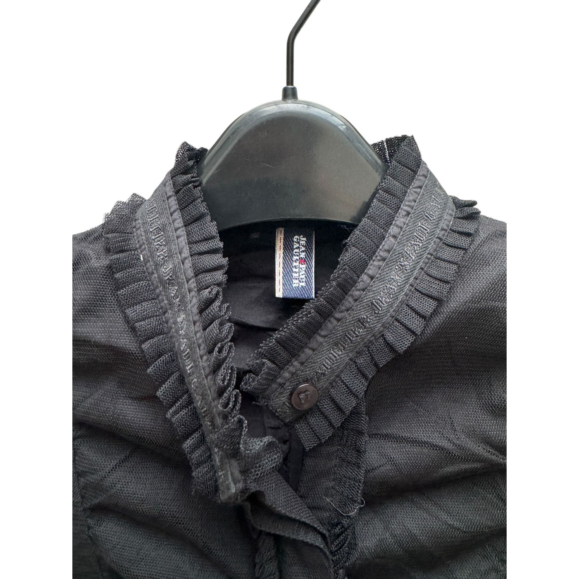 Jean Paul Gaultier Mesh sheer Shirt Size XS / US 0-2 / IT 36-38 - 4 Thumbnail